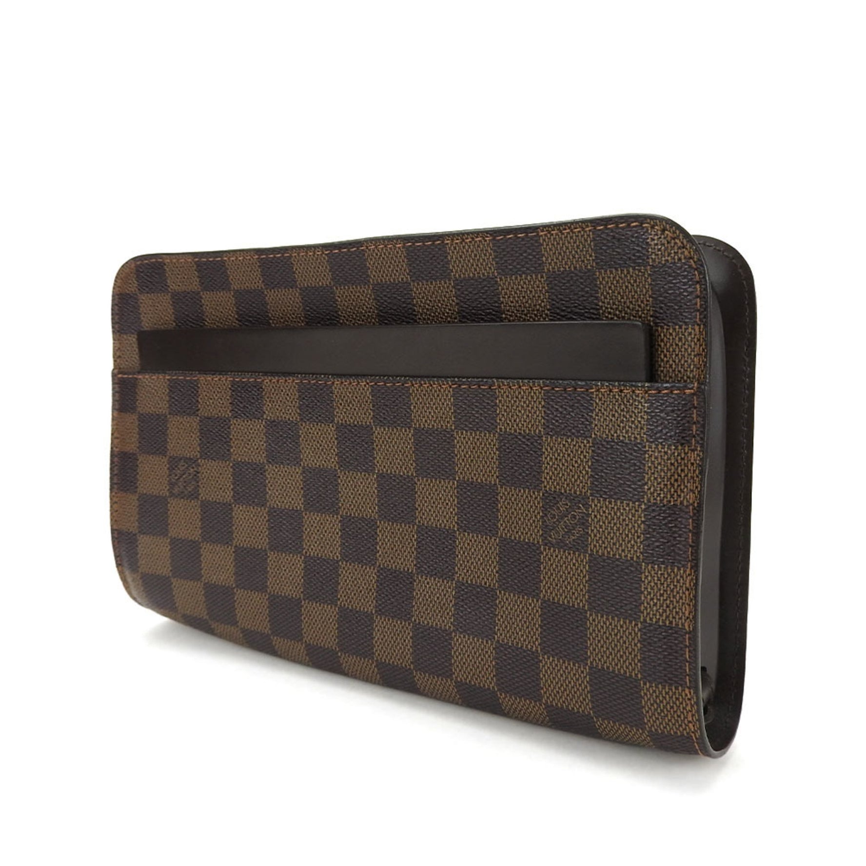 Louis Vuitton clutch bag second Saint Damier Ebene leather going out LV louis vuitton pvc
