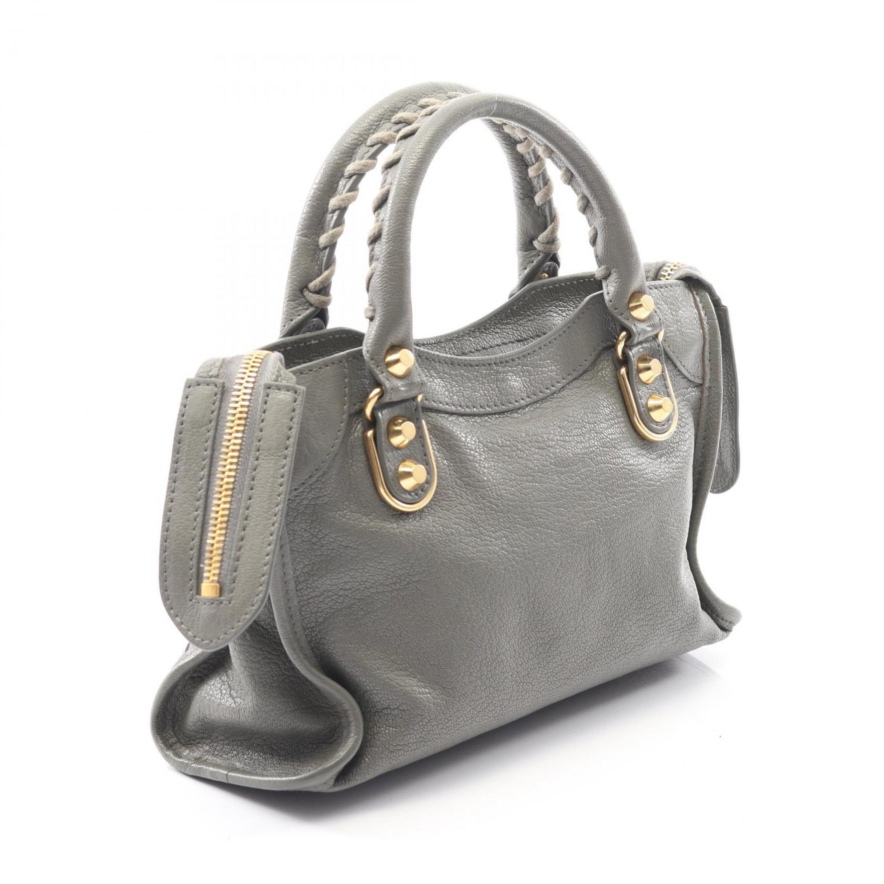 Balenciaga Classic Metallic Edge Mini City Handbag, Leather