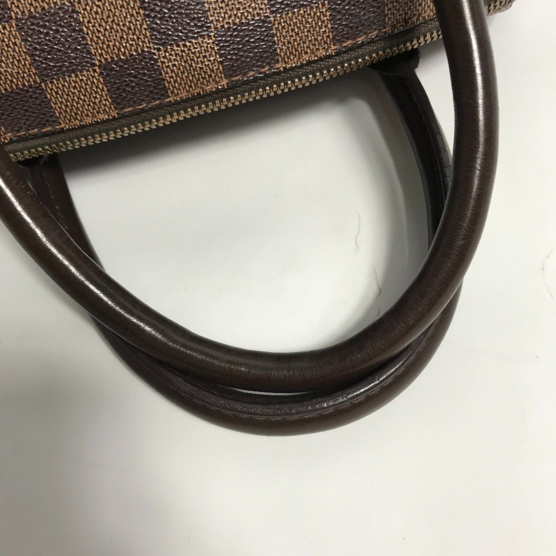 Louis Vuitton Damier Rivera MM Boston Bag, Handbag, Canvas, Ebene, Brown