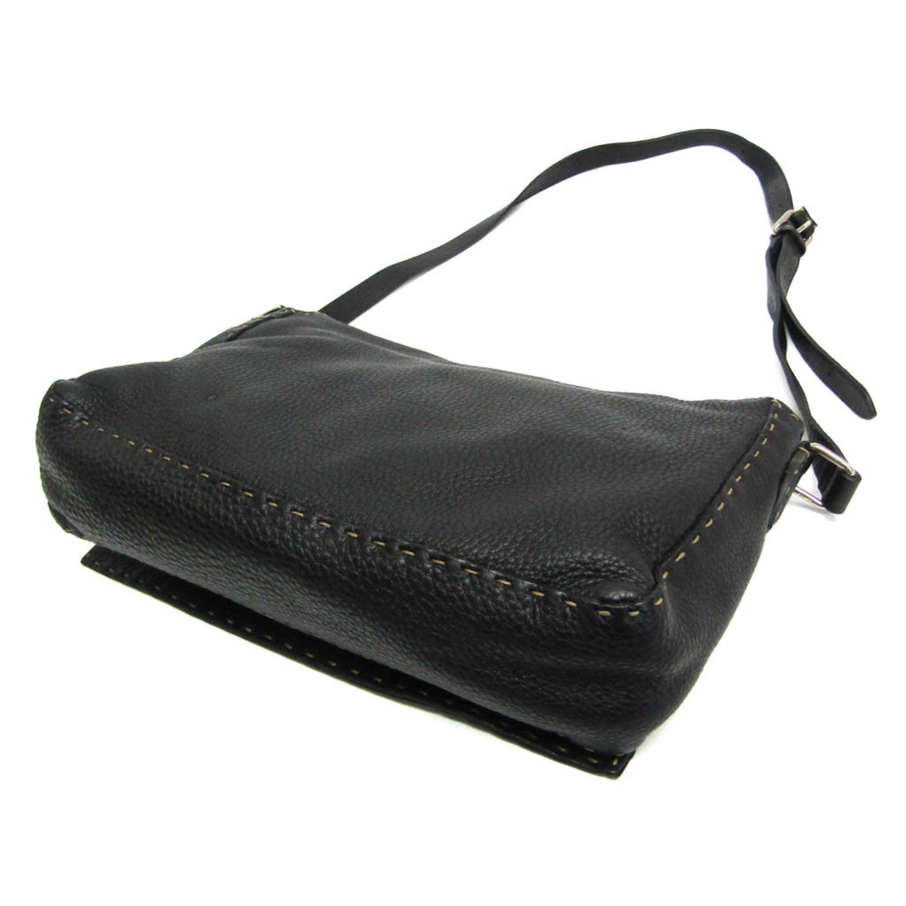Fendi Selleria Leather Messenger Bag,Shoulder Bag