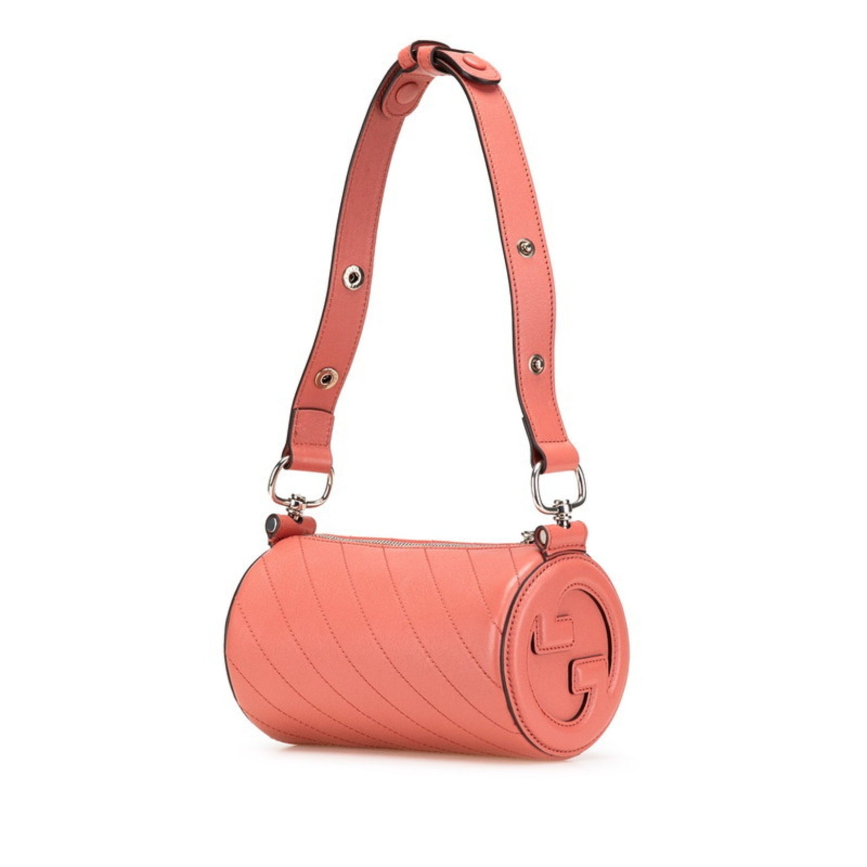 Gucci Blondie Shoulder Bag Pink Leather Women's GUCCI