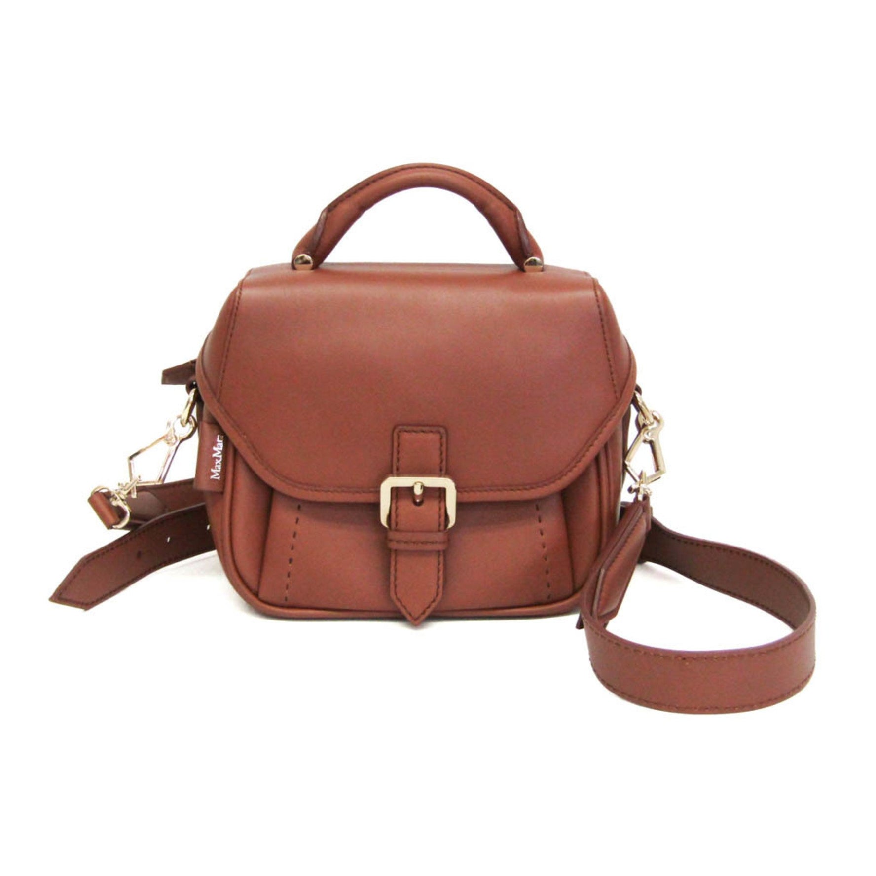 Max Mara Anna Leather Handbag,Shoulder Bag