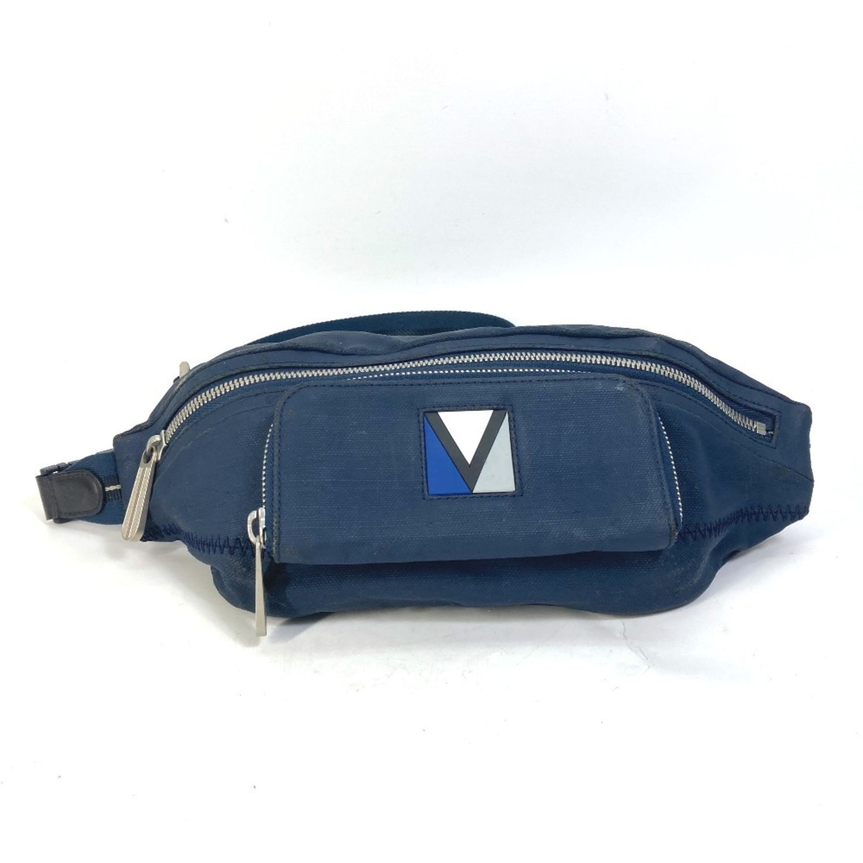 LOUIS VUITTON M80706 LV Cup Misenu Belt Bag, Waist Crossbody Nylon Canvas, Men's, Blue