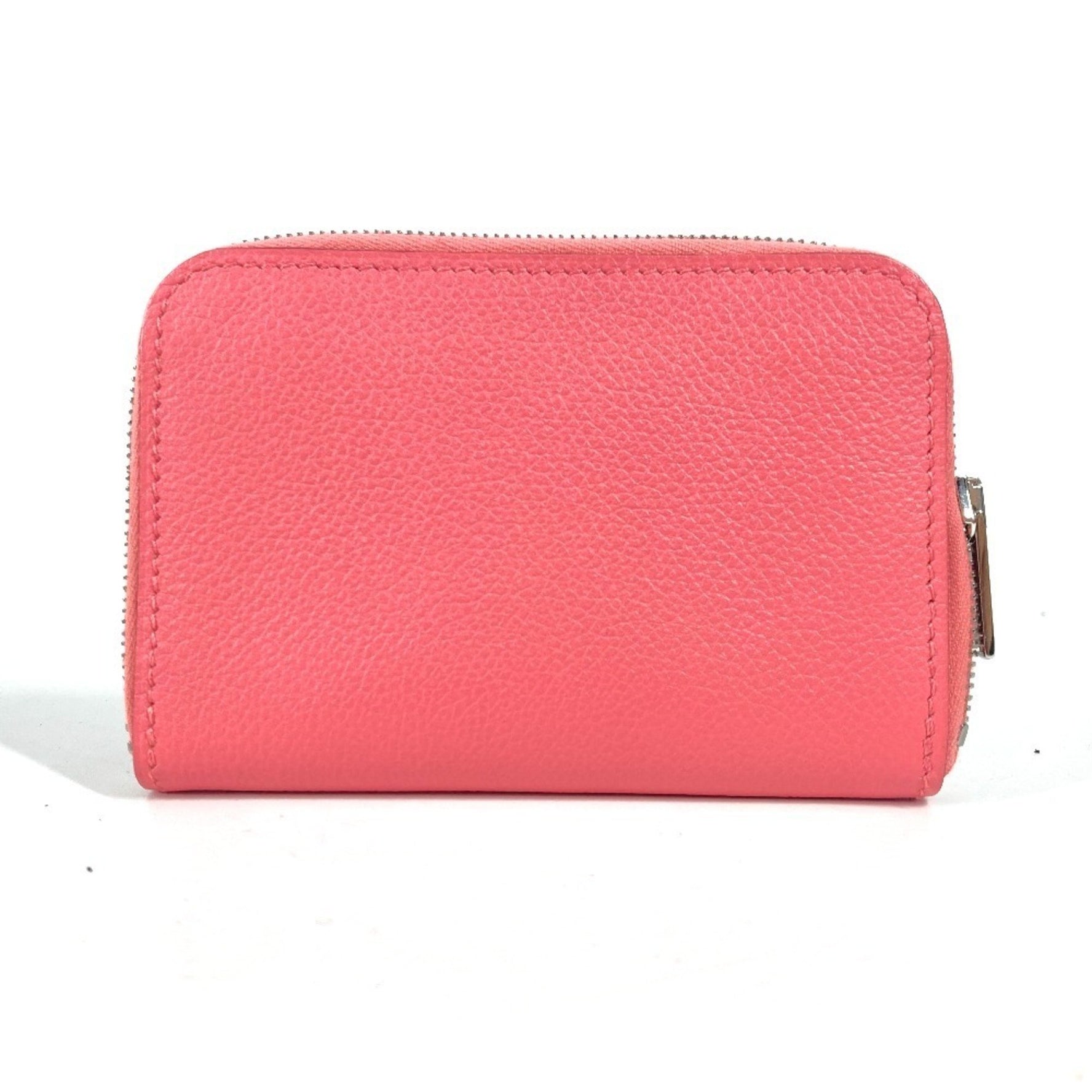 HERMES Zip Ango Wallet, Coin Purse, Round Zipper, Wallet/Coin Case, Leather, Like New
