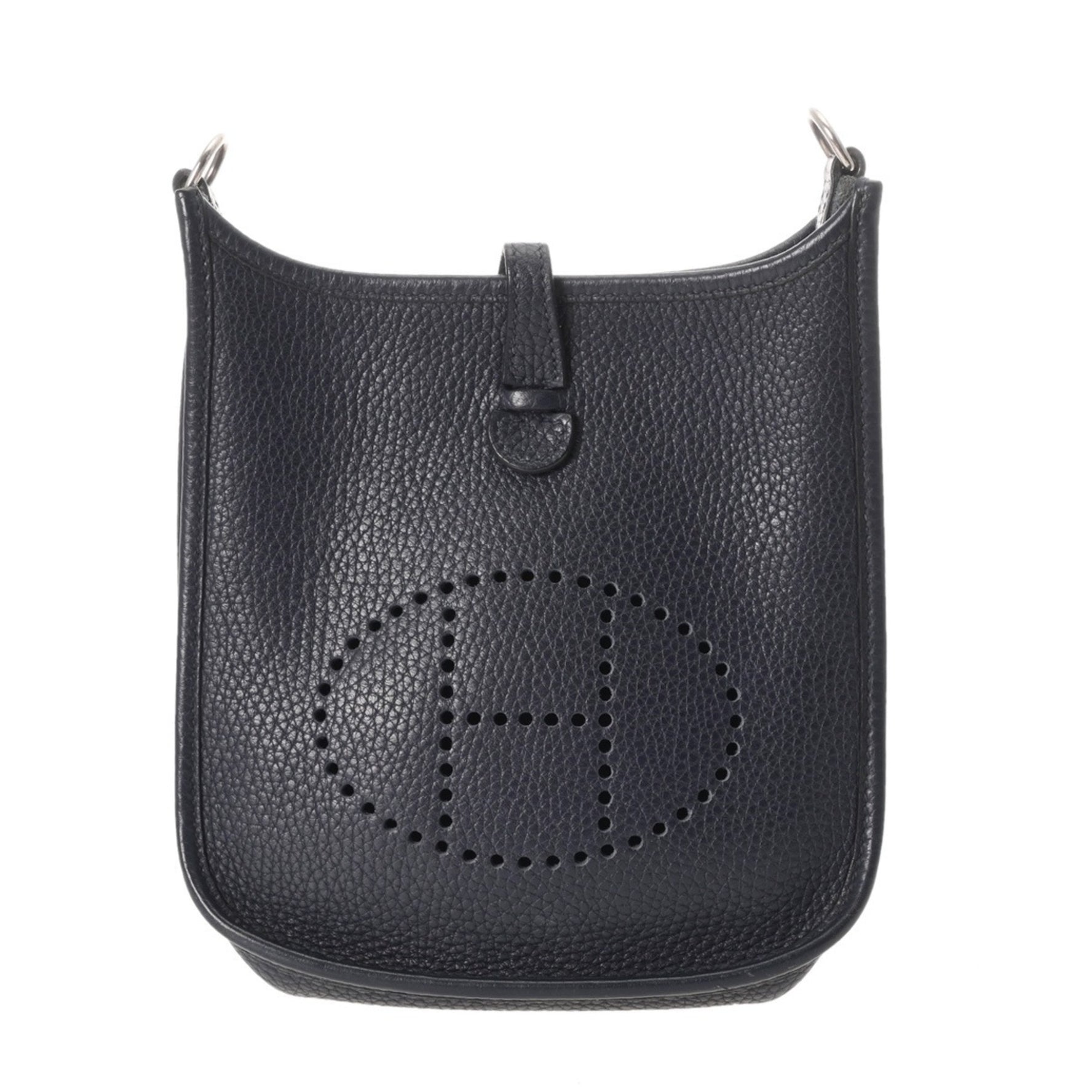 HERMES Evelyn TPM Rocabar Bleu Nuit C Stamp (circa 2018) Taurillon Clemence Shoulder Bag