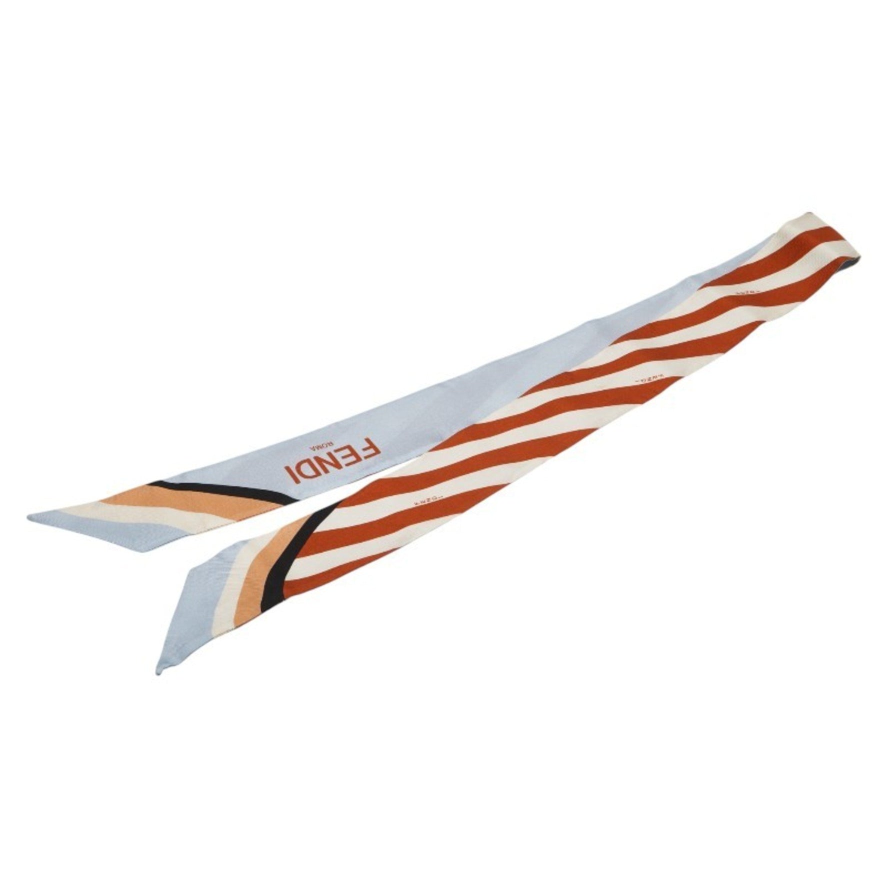 Fendi Rappy Logo Scarf, Multicolor Silk