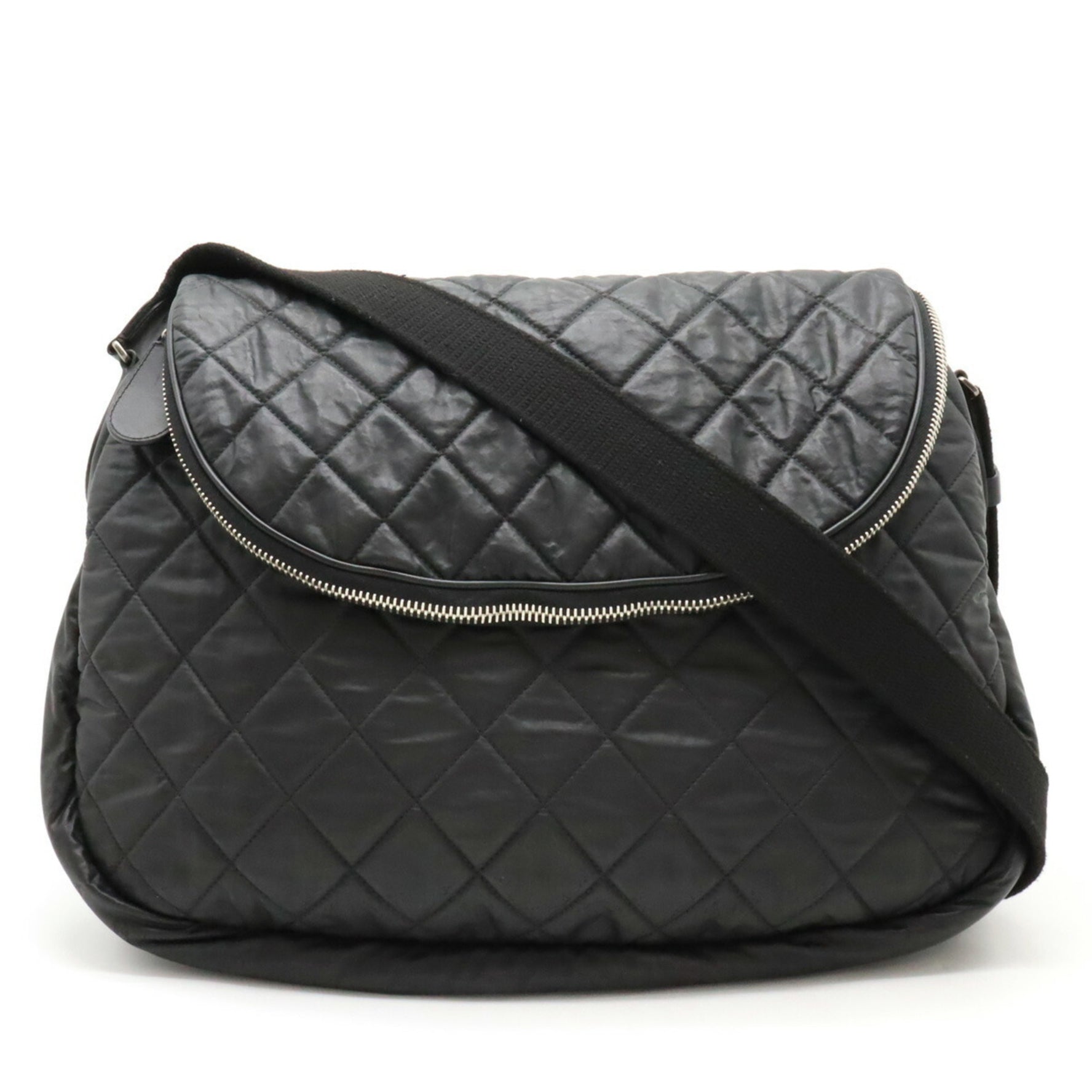 CHANEL Coco Cocoon Shoulder Bag Quilted Nylon Leather