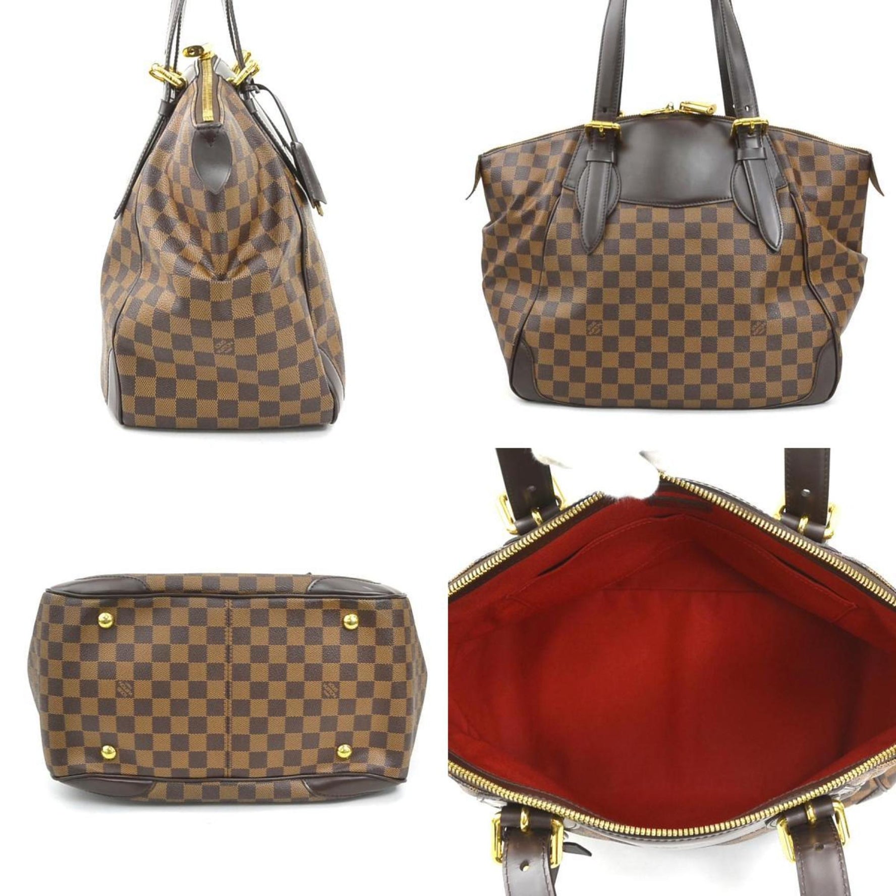 Louis Vuitton Damier Verona GM Shoulder Bag in Canvas and Ebene Leather