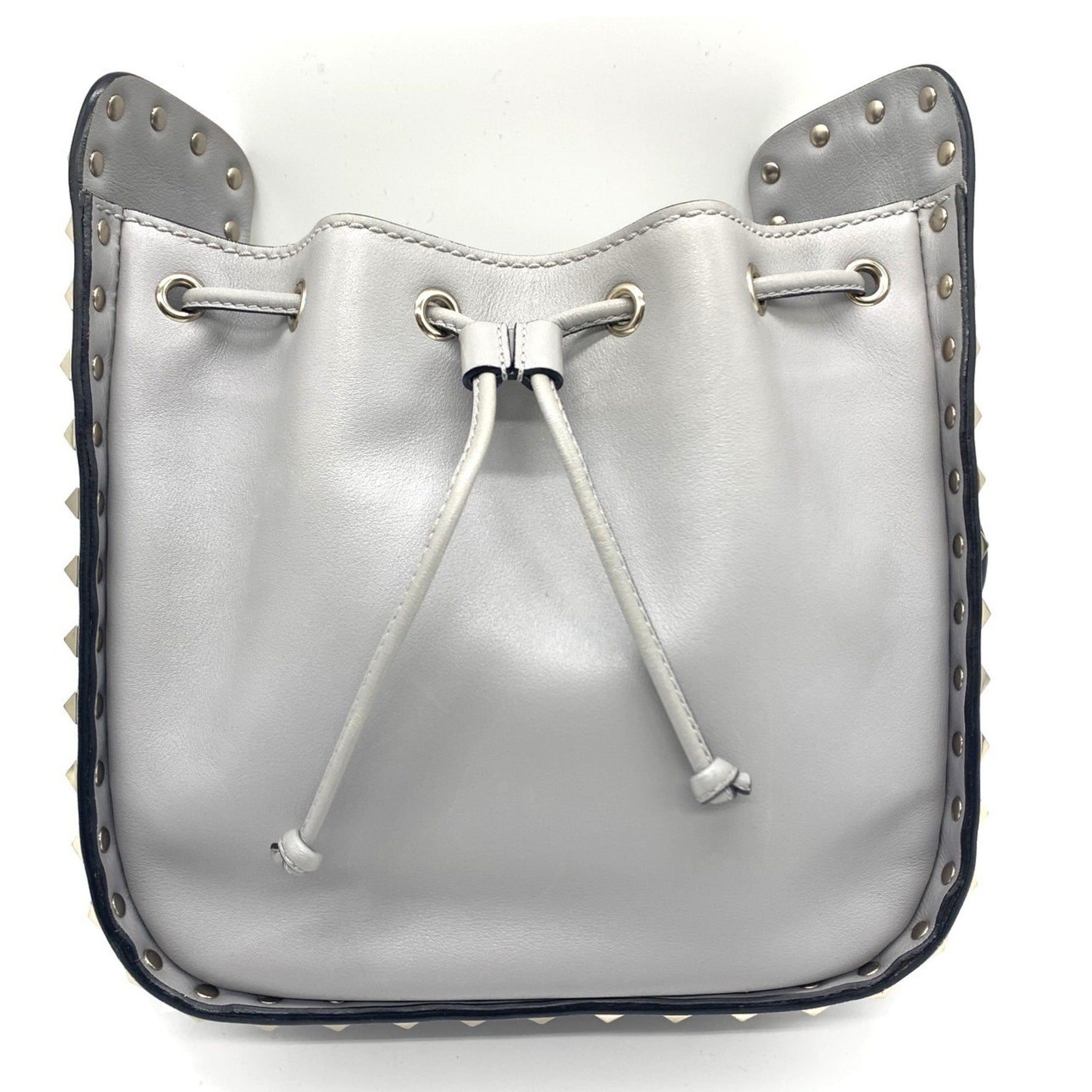 Valentino Garavani Rockstud Shoulder Bag Grey