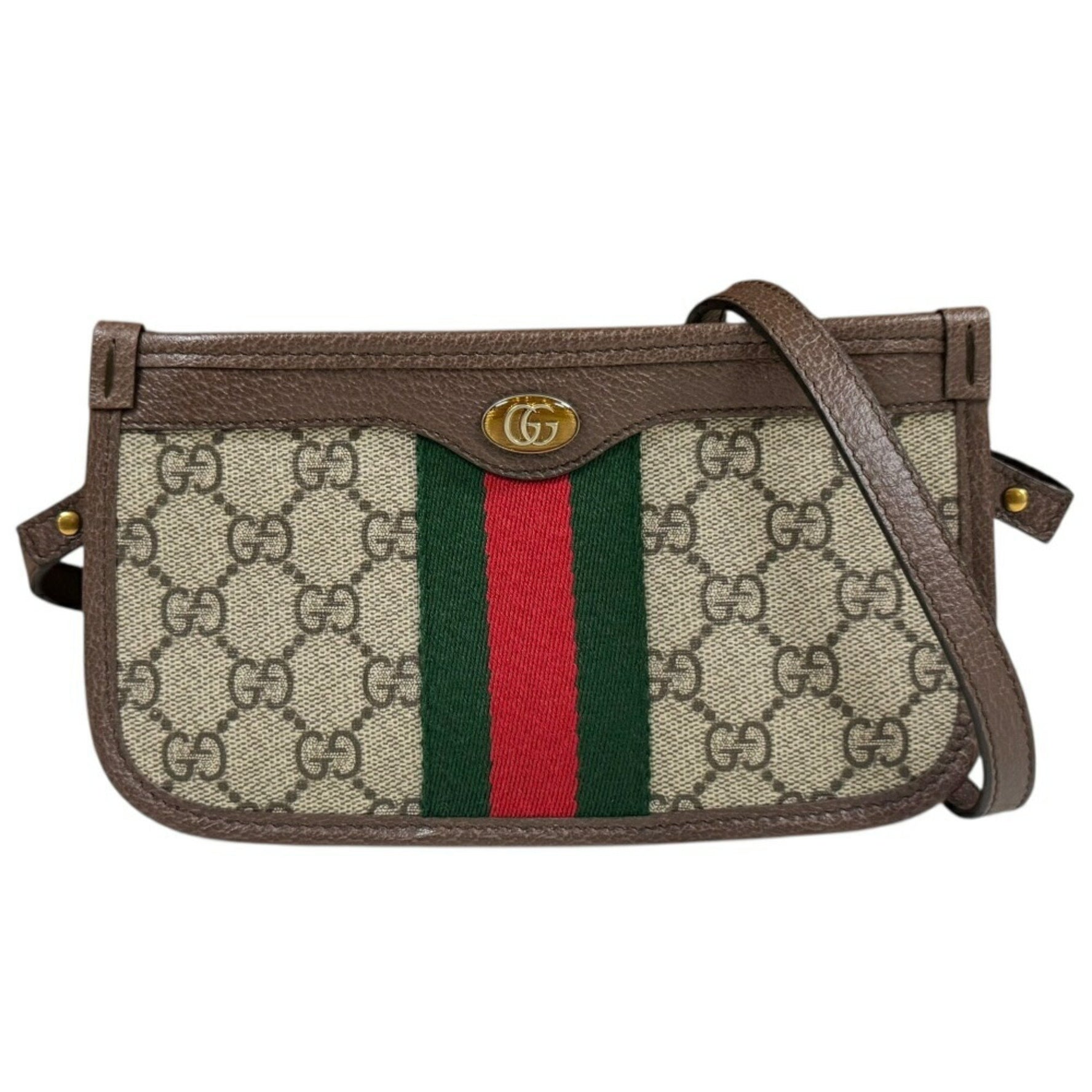 Gucci Ophidia Shoulder Bag in GG Supreme Canvas Beige