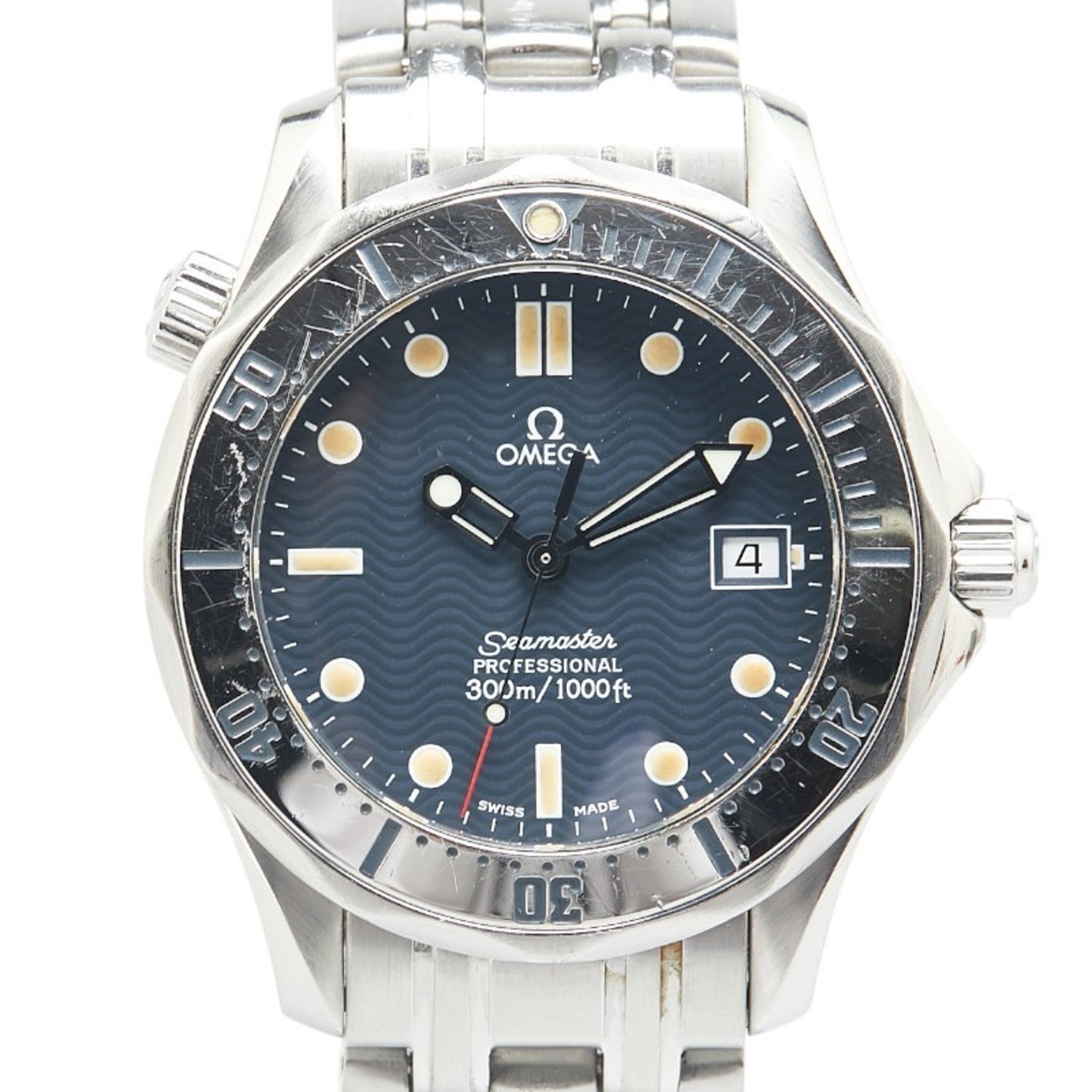 Omega Seamaster 300 Watch 2562.80 Quartz Black Dial Stainless Steel Men's OMEGA