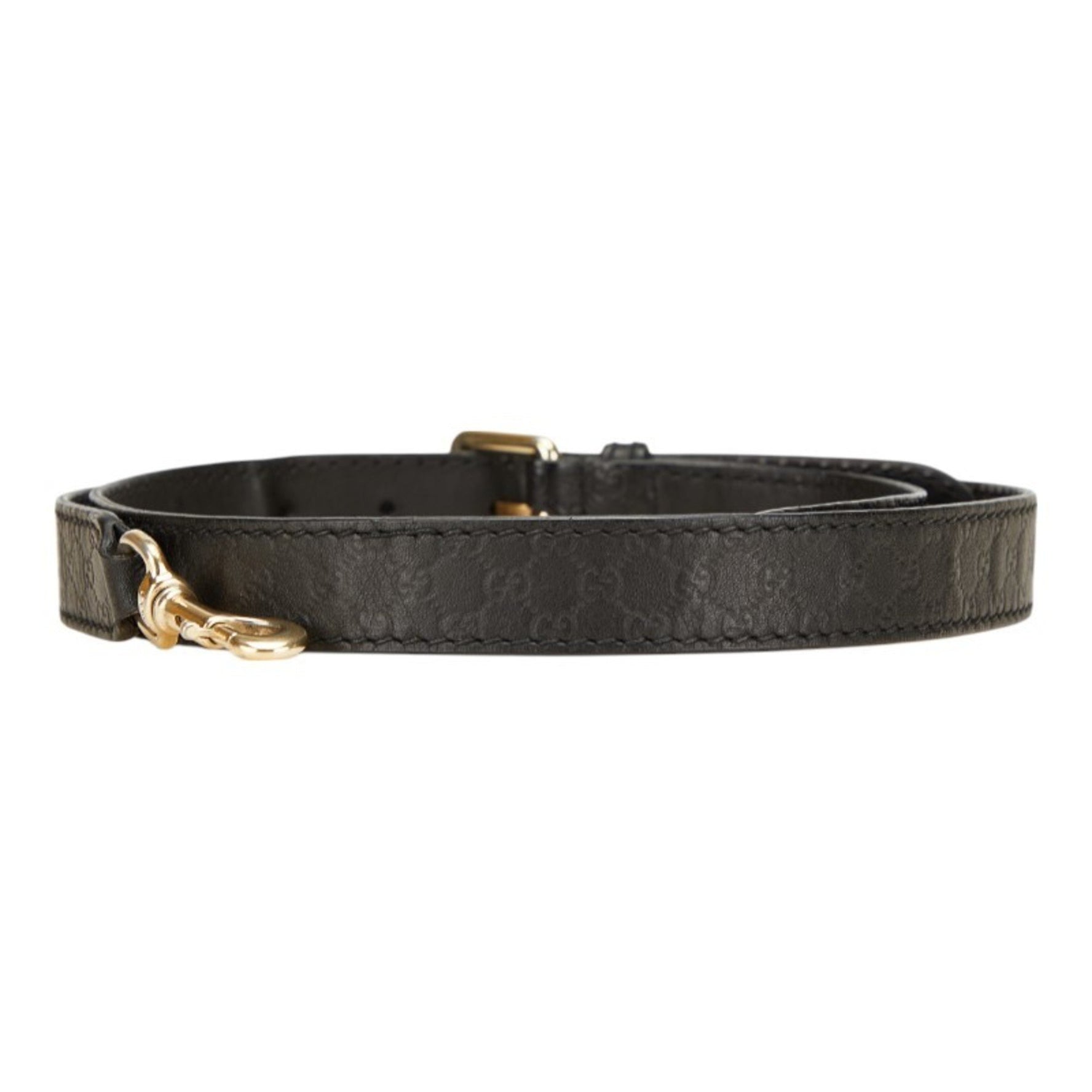 Gucci Guccissima Shoulder Strap in and Gold Leather