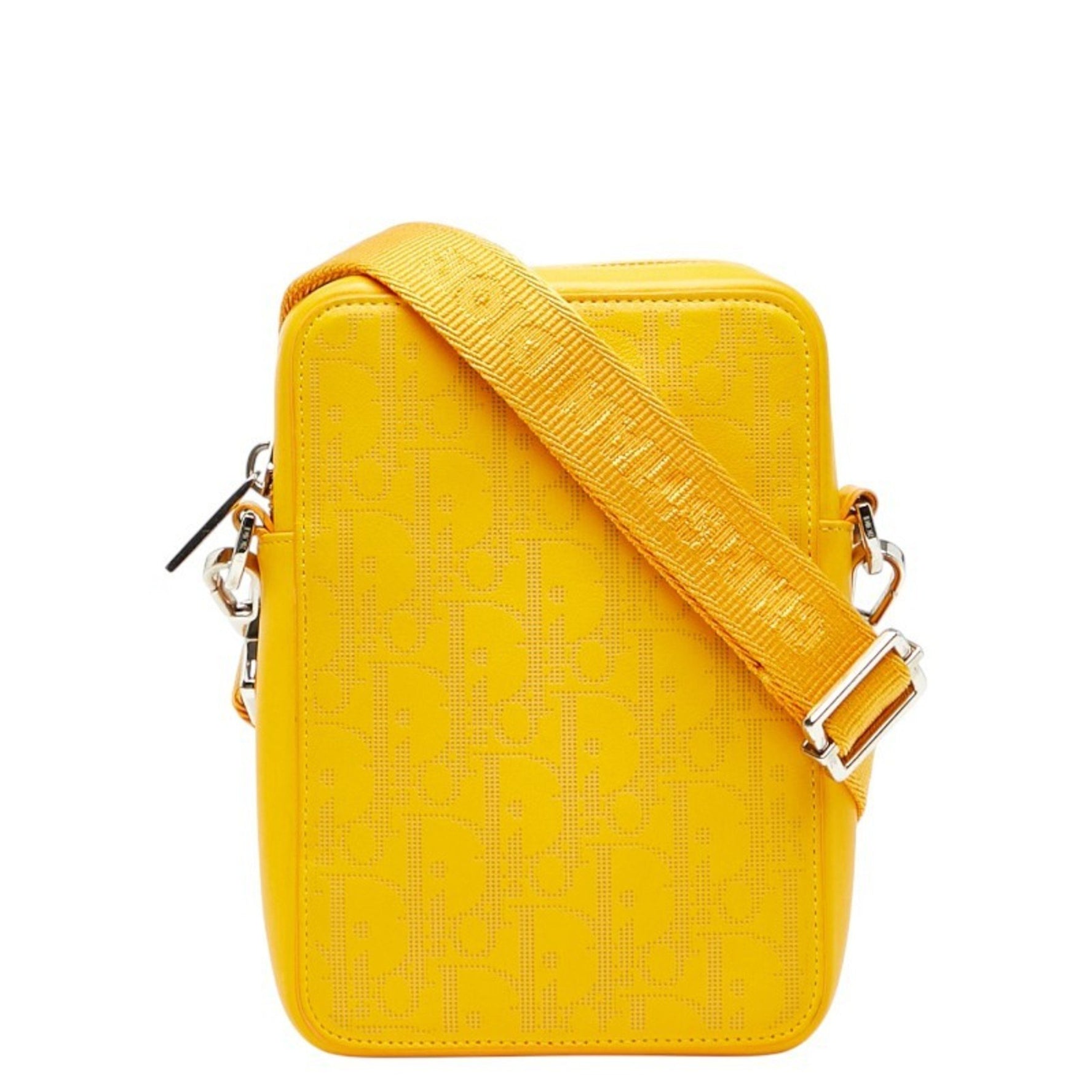 Christian Dior Dior Trotter Oblique Shoulder Bag in Leather