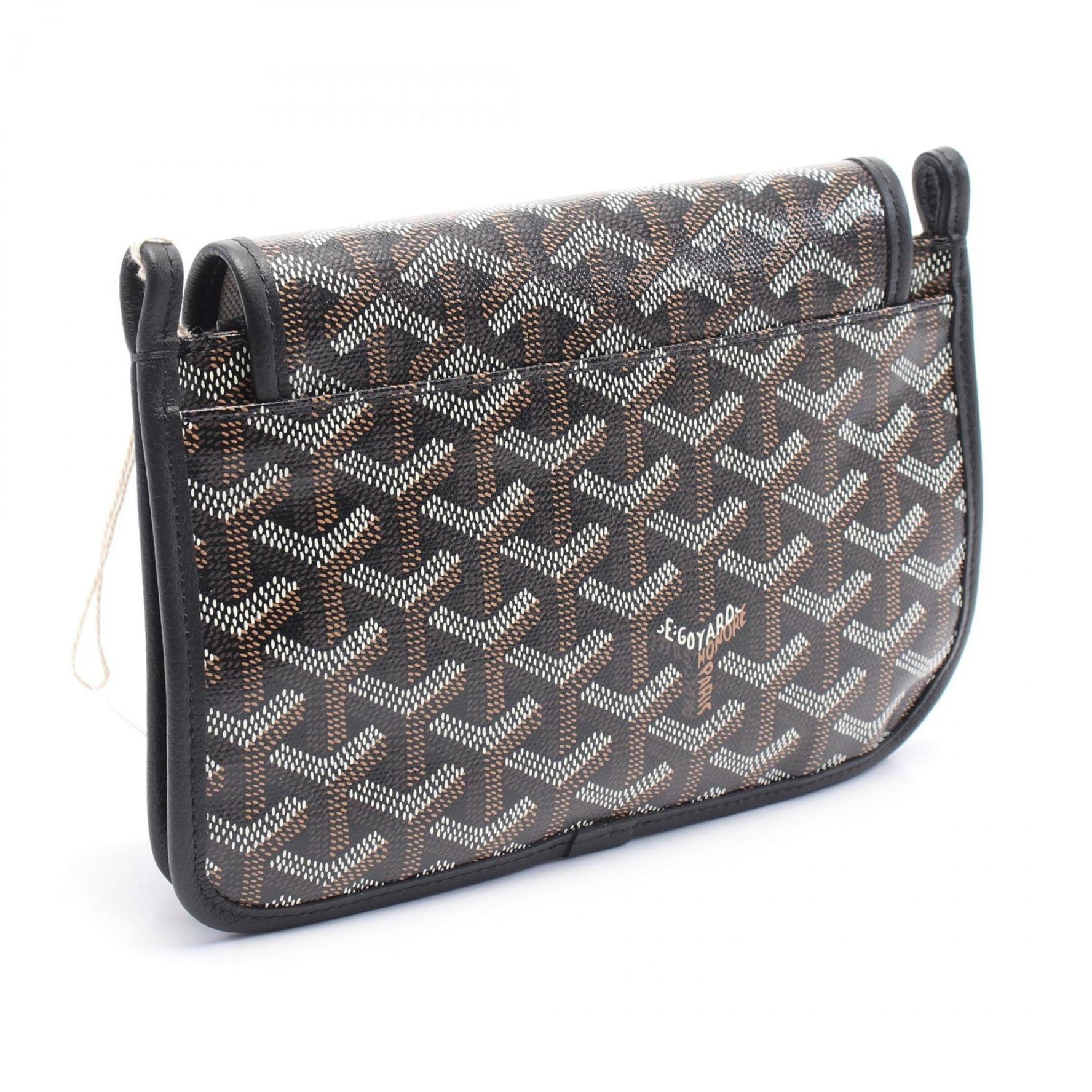 Goyard Plumet Pouch Wallet Shoulder Bag in Coated Canvas and Leather