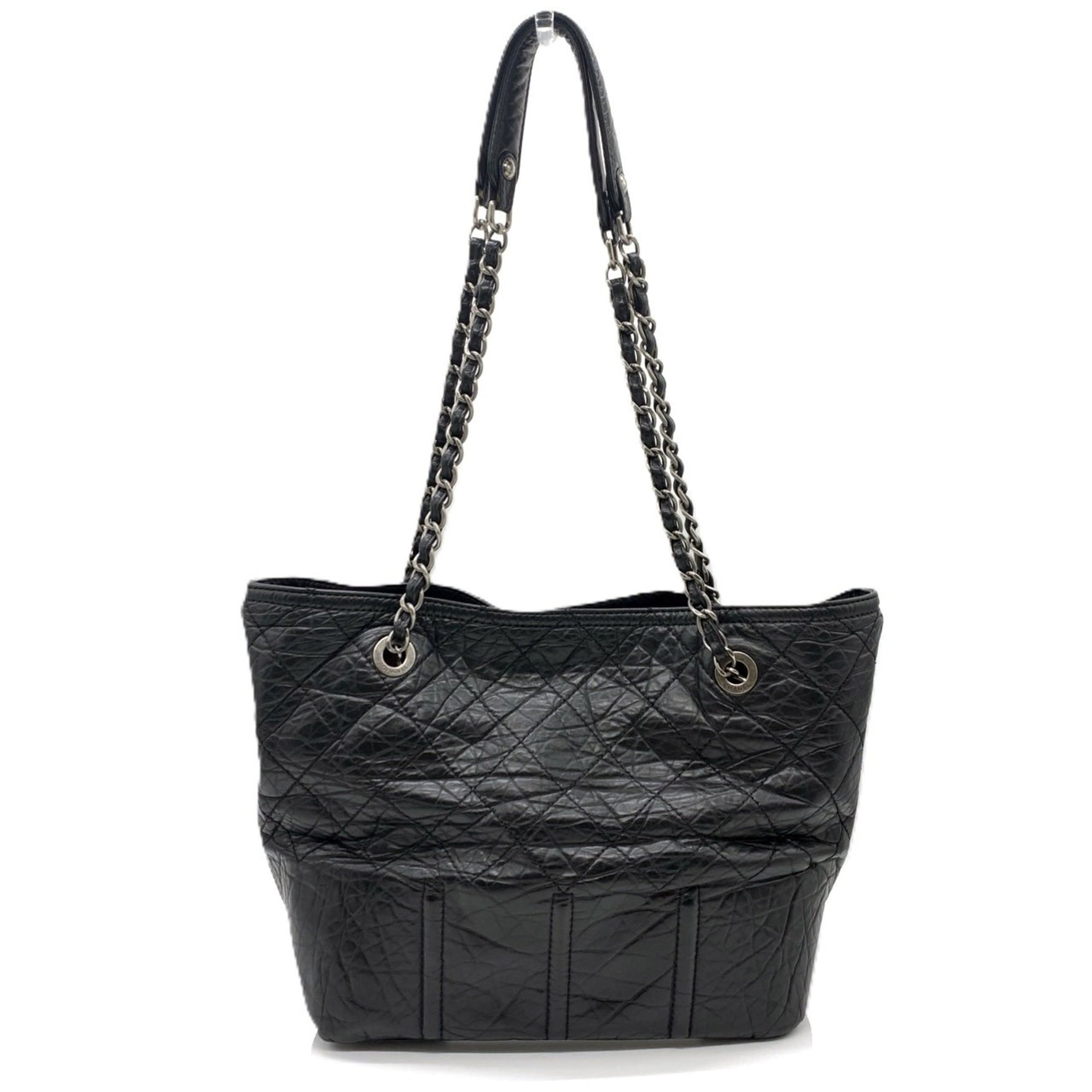 CHANEL COCO MARK CALF CHAIN TOTE BAG 1