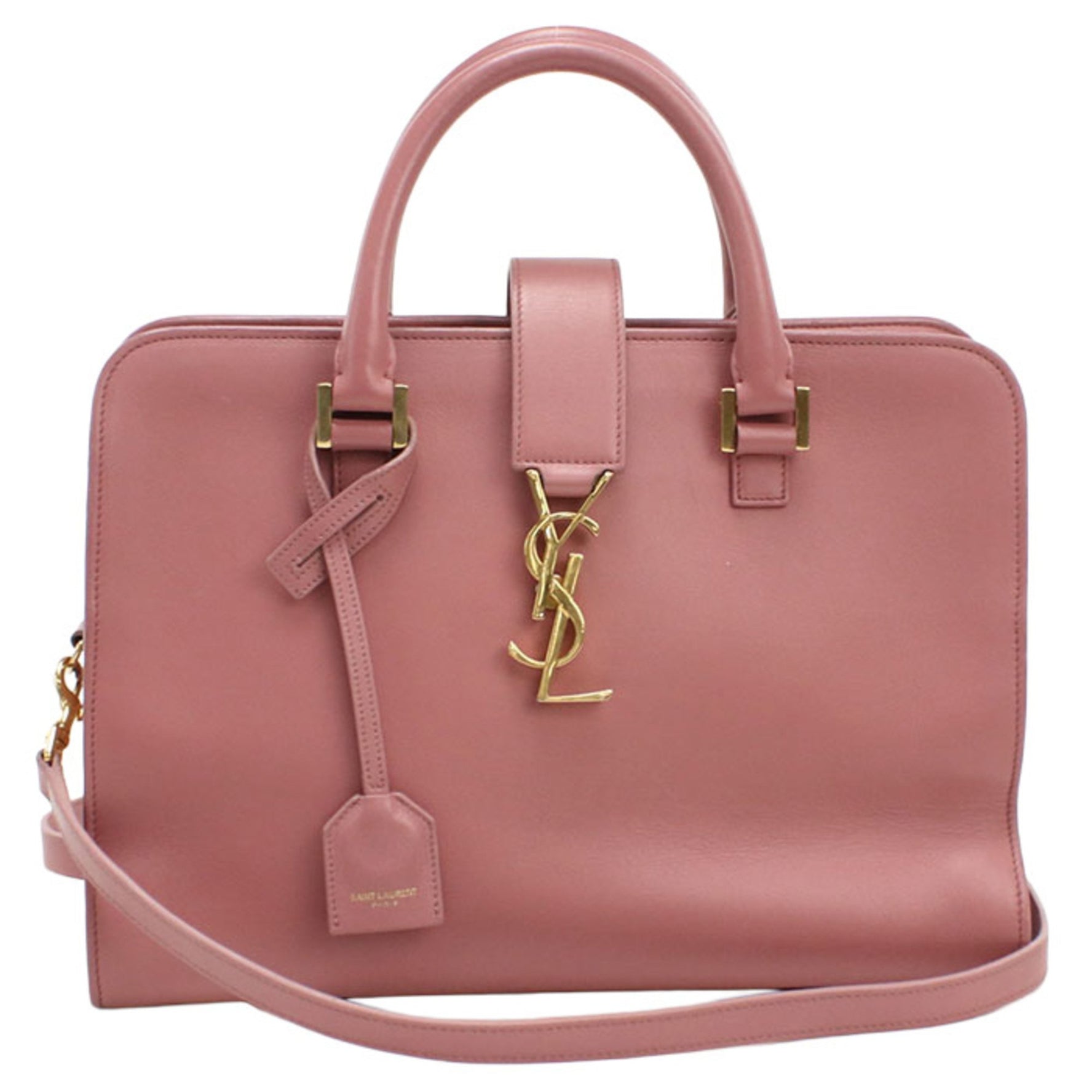 SAINT LAURENT Baby Cabas Handbag - Handbag, Pink.