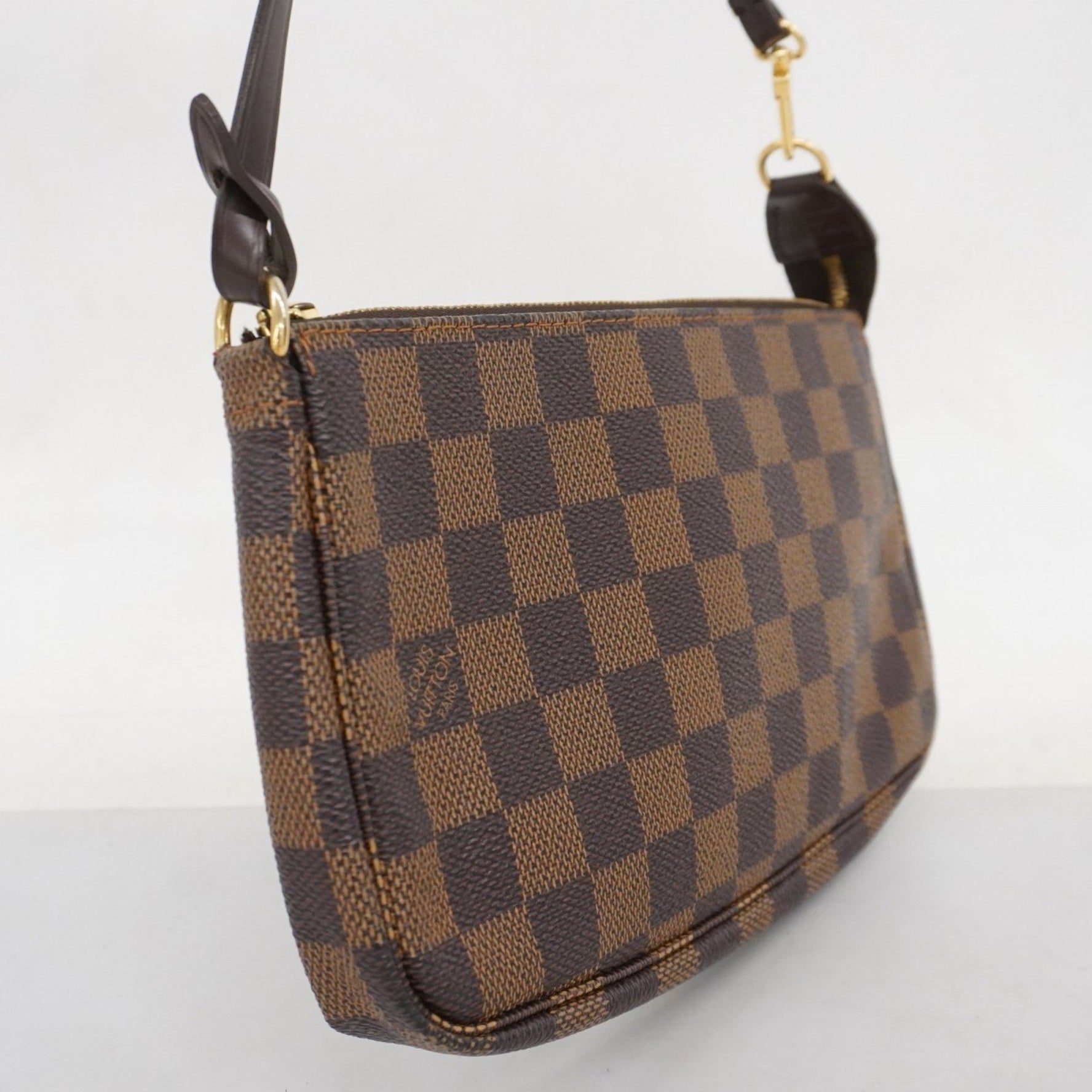 Louis Vuitton Damier Pouch N51985 Ebene Women's