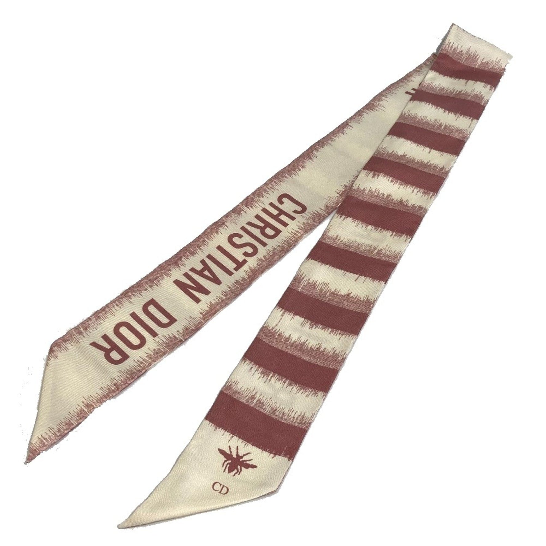 Christian Dior Dior Mitza Scarf Silk Pink x Beige