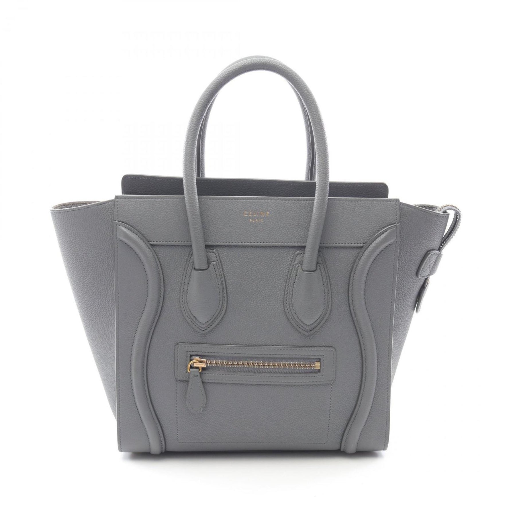 Celine Luggage Micro Shopper Tote Bag, Leather