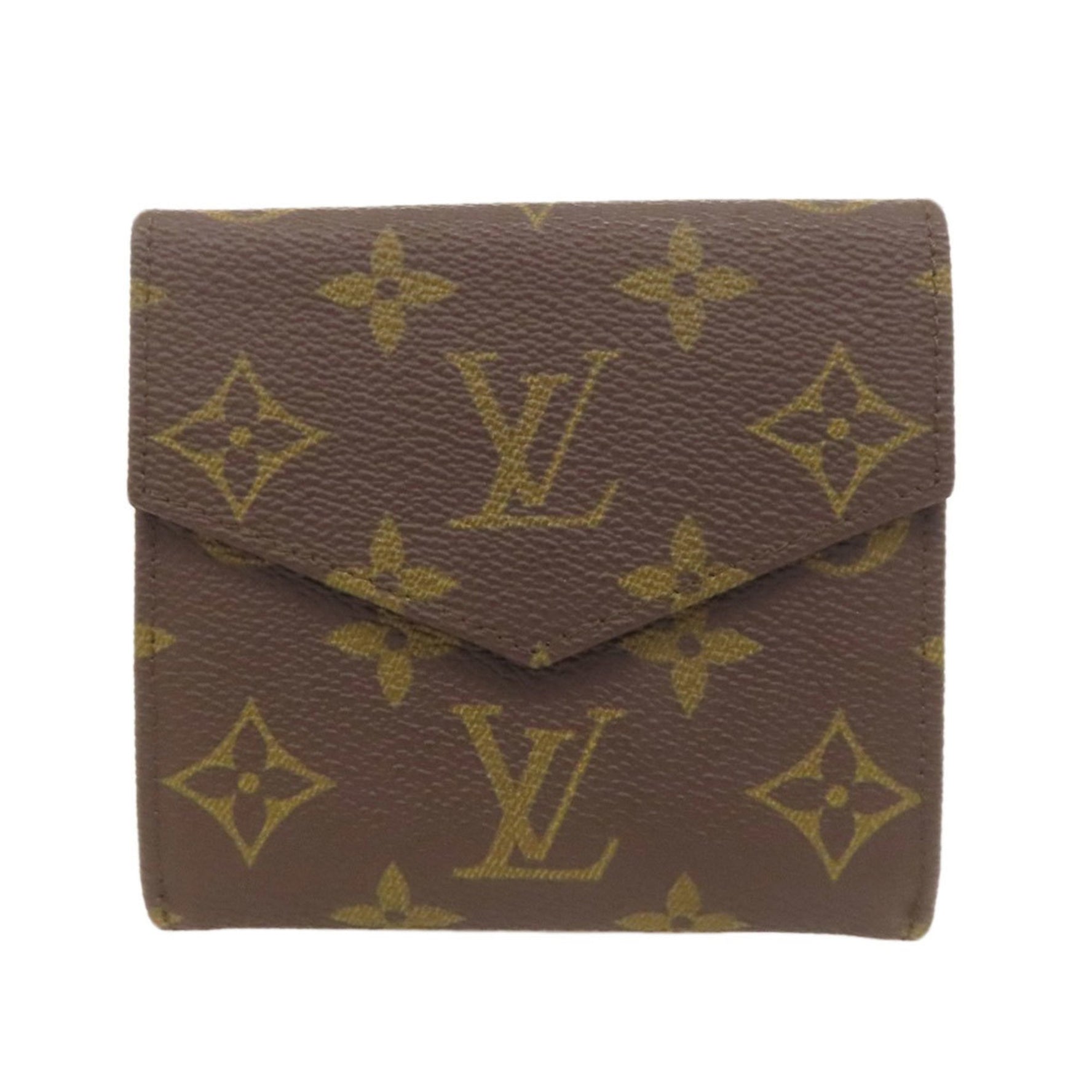 Louis Vuitton Porte Monnaie Bi-fold Wallet in Canvas