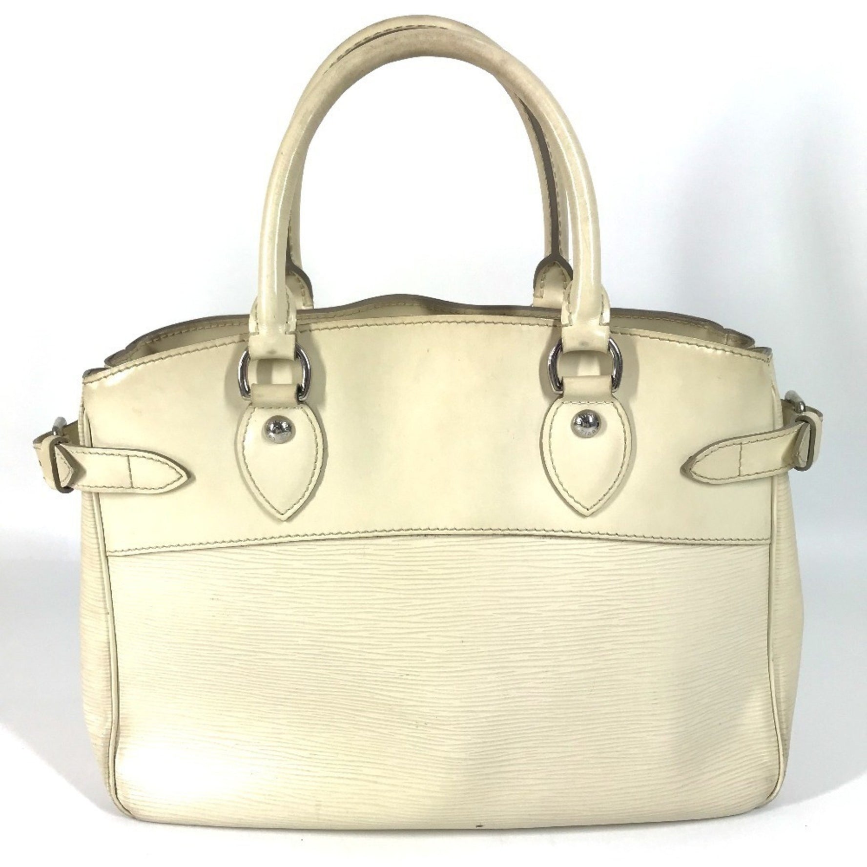 LOUIS VUITTON Epi Passy PM Tote Bag, Handbag in Leather, Ivory White