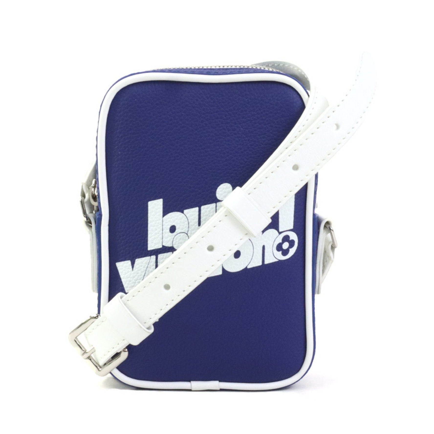 Louis Vuitton Shoulder Bag Everyday LV Danube PPM Leather Blue x White Men's