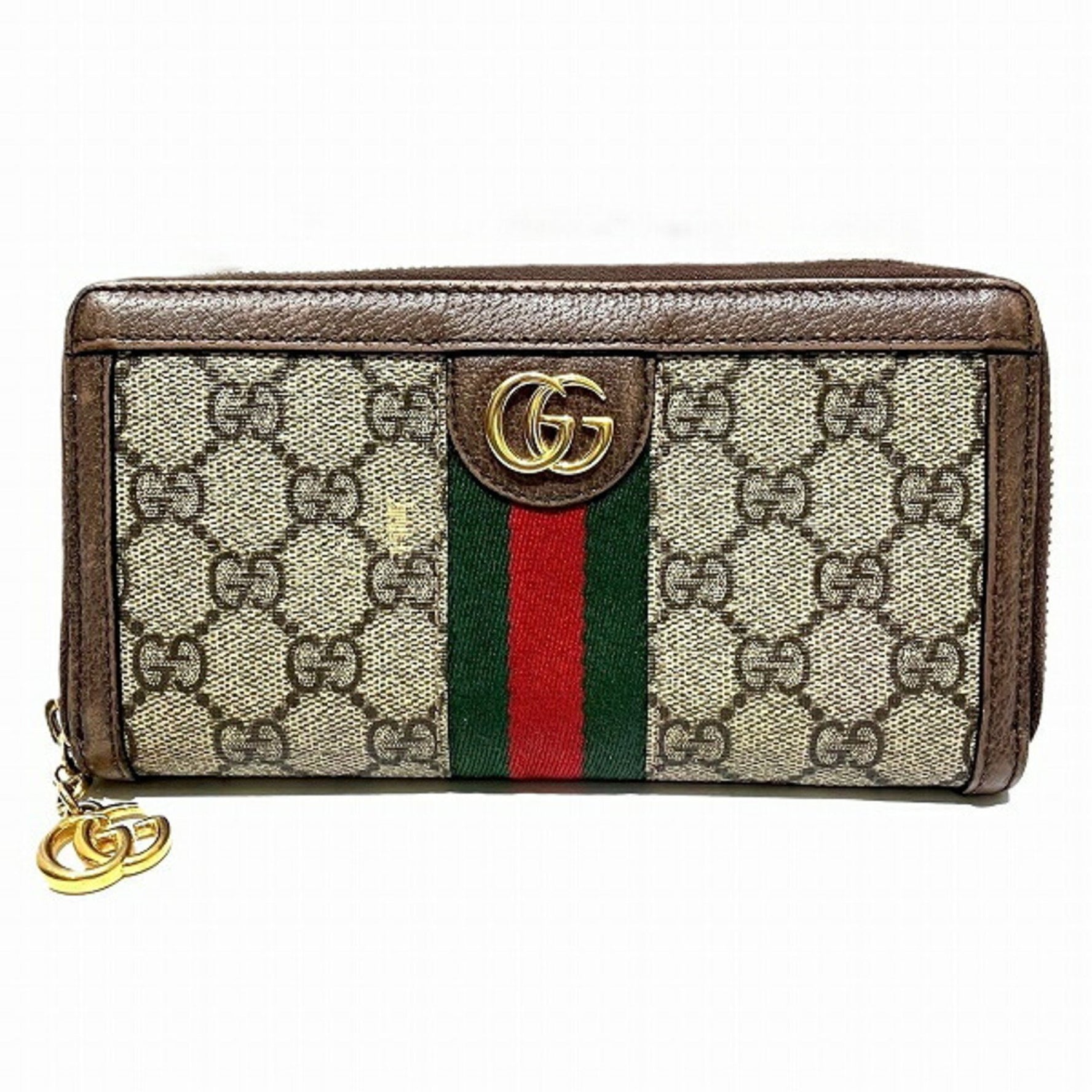 GUCCI GG Supreme Off-Deer Around Wallet Long for Women