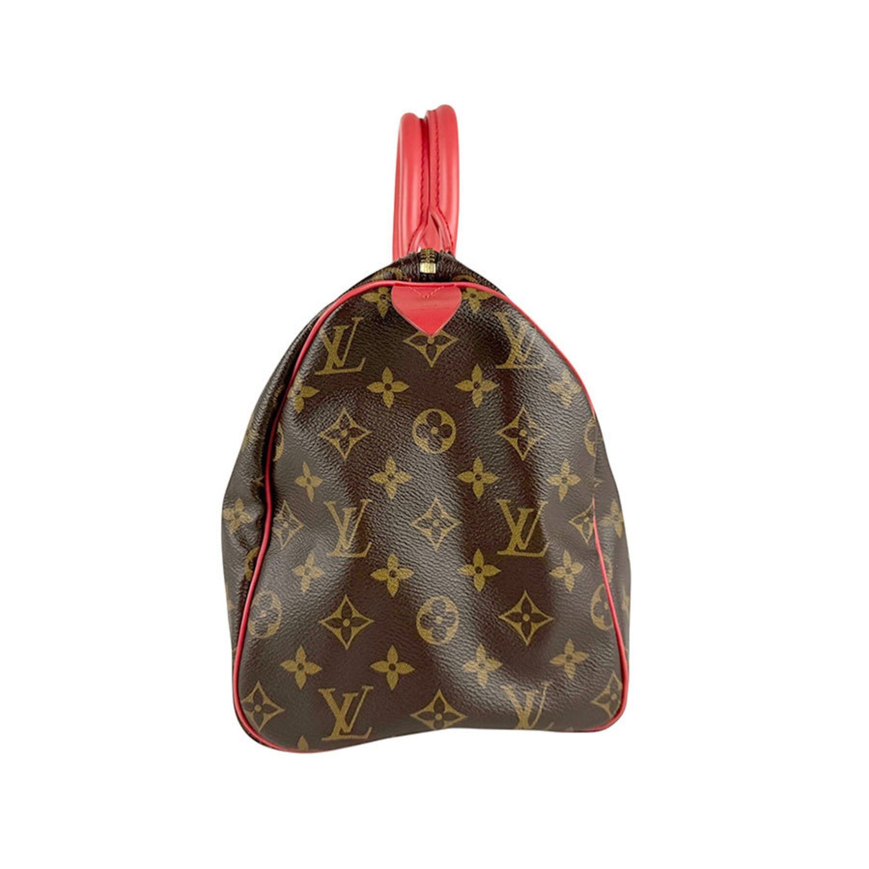Louis Vuitton Monogram Totem Speedy 30 Handbag in Canvas with Flamingo Design, Women's, M41665 z6685