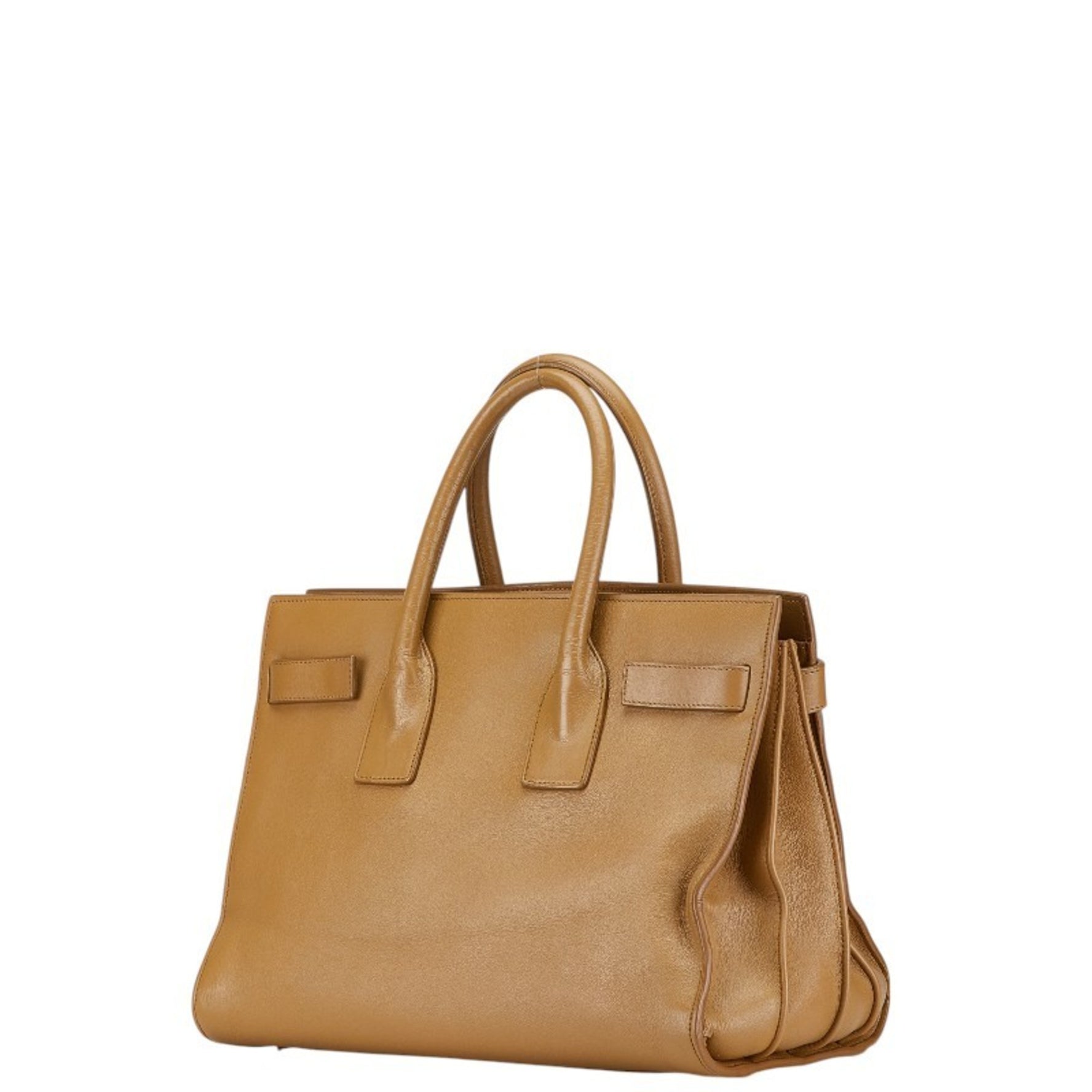 Saint Laurent Classic Sac de Jour Handbag Shoulder Bag Beige Leather Women's SAINT LAURENT