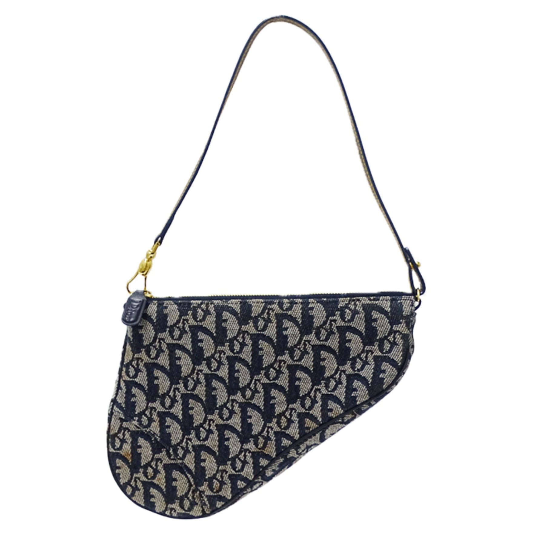 Christian Dior Dior Trotter Shoulder Bag, Jacquard Saddle, Oblique, One-Shoulder Bag