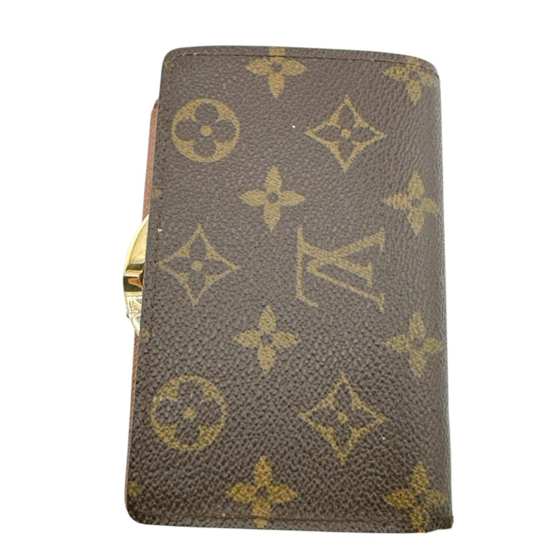 Louis Vuitton Bi-fold wallet with card pocket Monogram Porte Monnaie Viennese canvas LV