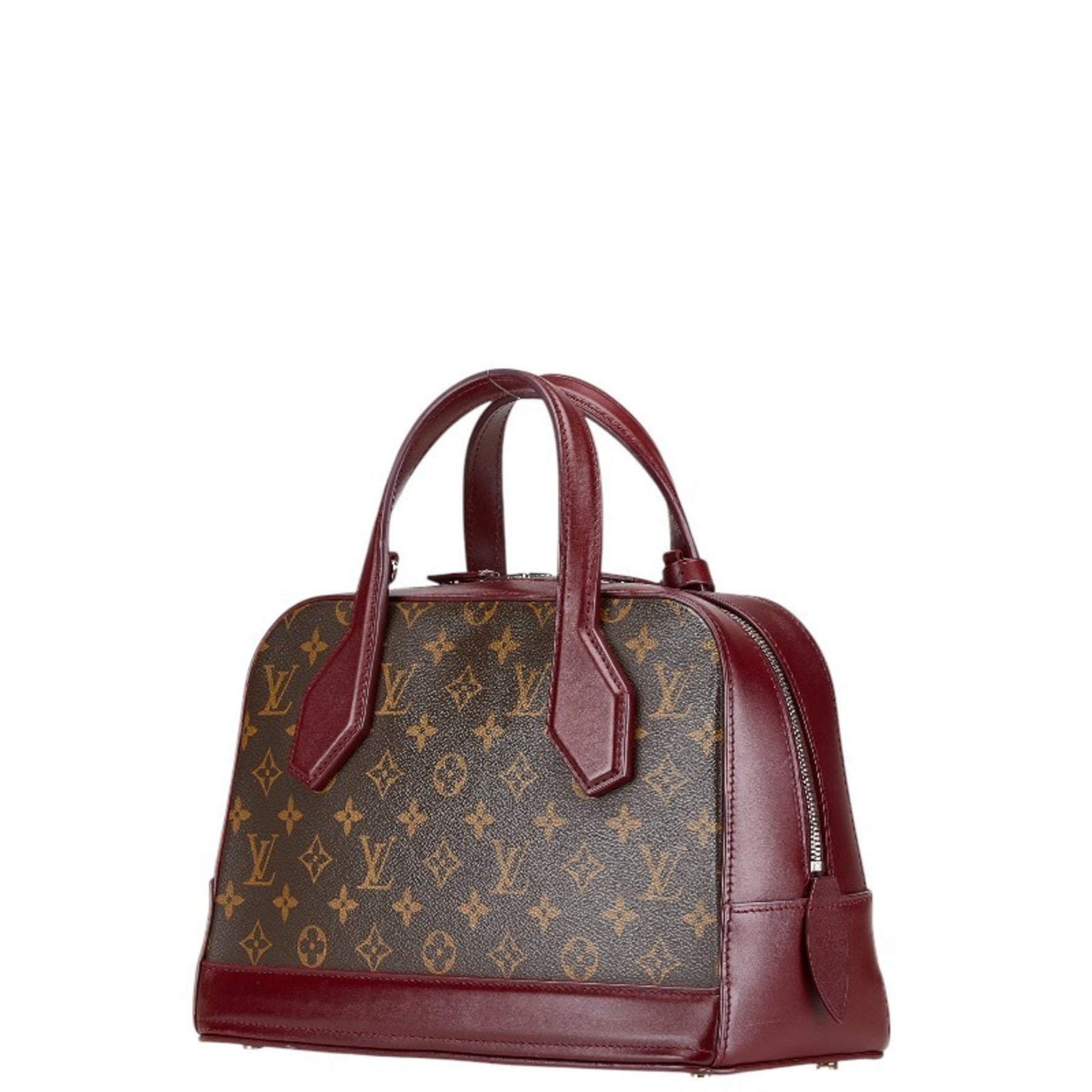 Louis Vuitton Monogram Dora PM Handbag Shoulder Bag M50520 Brown Wine Red PVC Leather Women's LOUIS VUITTON