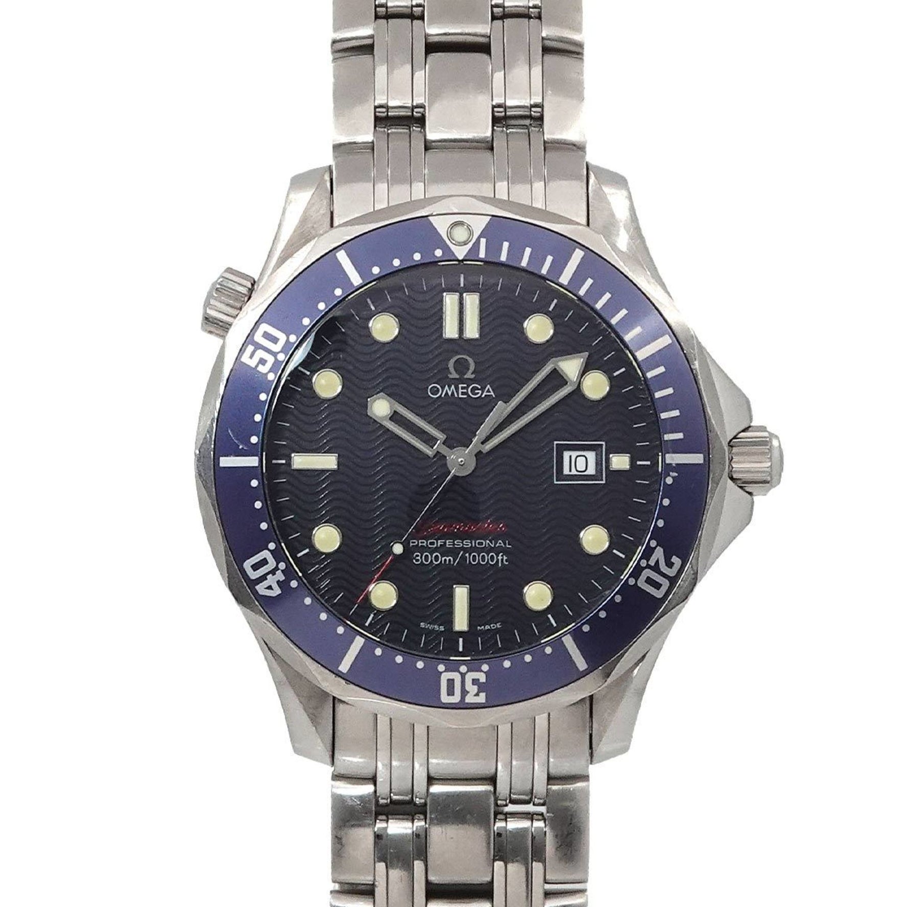 OMEGA Seamaster Professional 300 2221 80 Men's Watch with Date, Blue Quartz