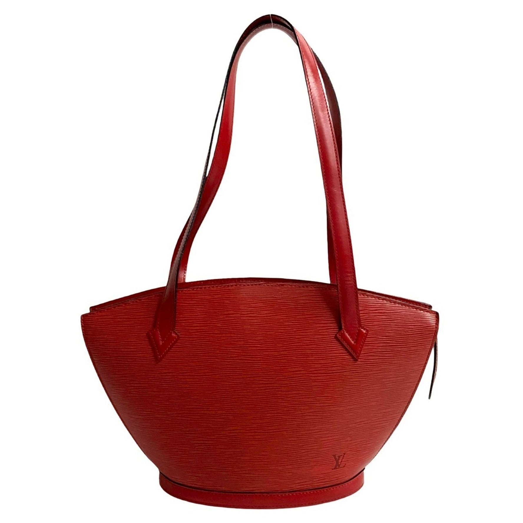 Louis Vuitton Saint-Jacques Shopping Epi Leather Tote Bag, Semi-Shoulder Castilian Red, 74-10