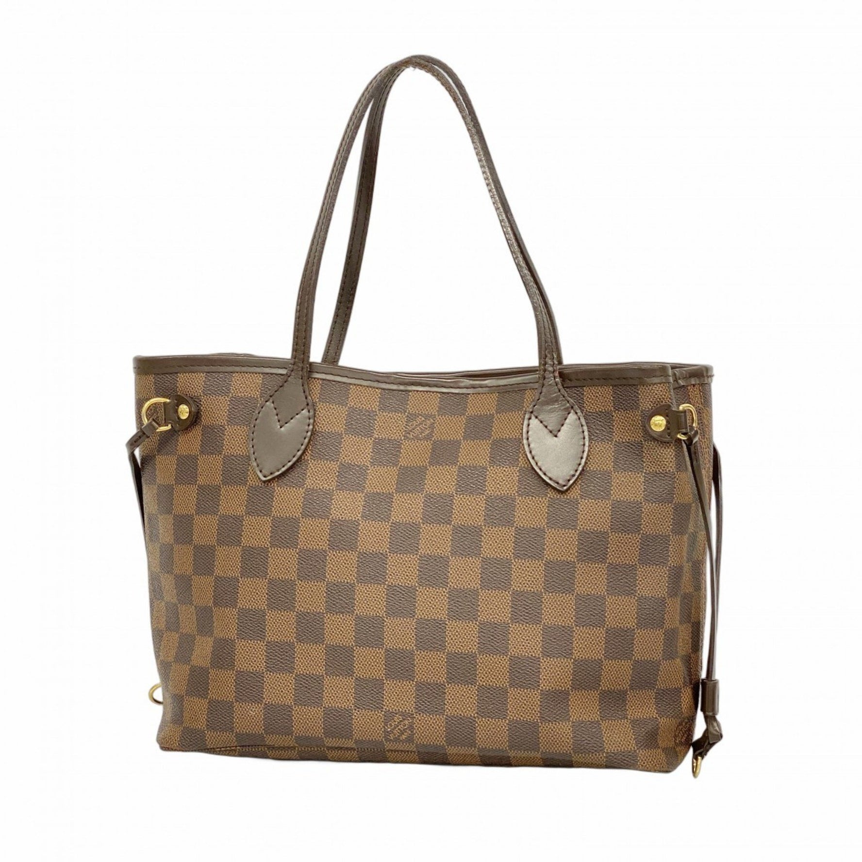 Louis Vuitton Damier Neverfull PM Tote Bag N51109 Ebene for Women