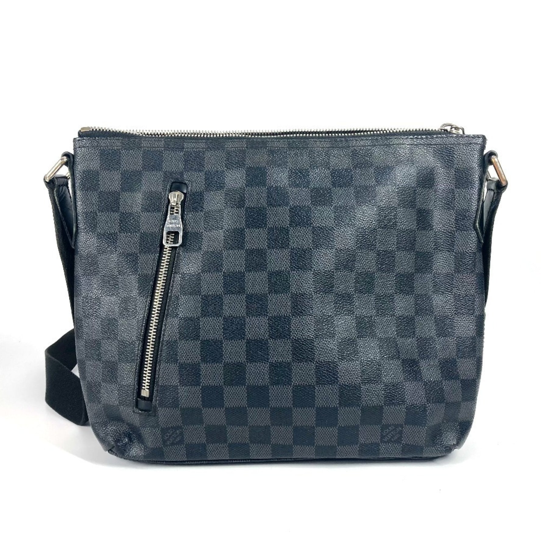 Louis Vuitton Damier Graphite Mick PM Crossbody Bag Shoulder Canvas Men's Black