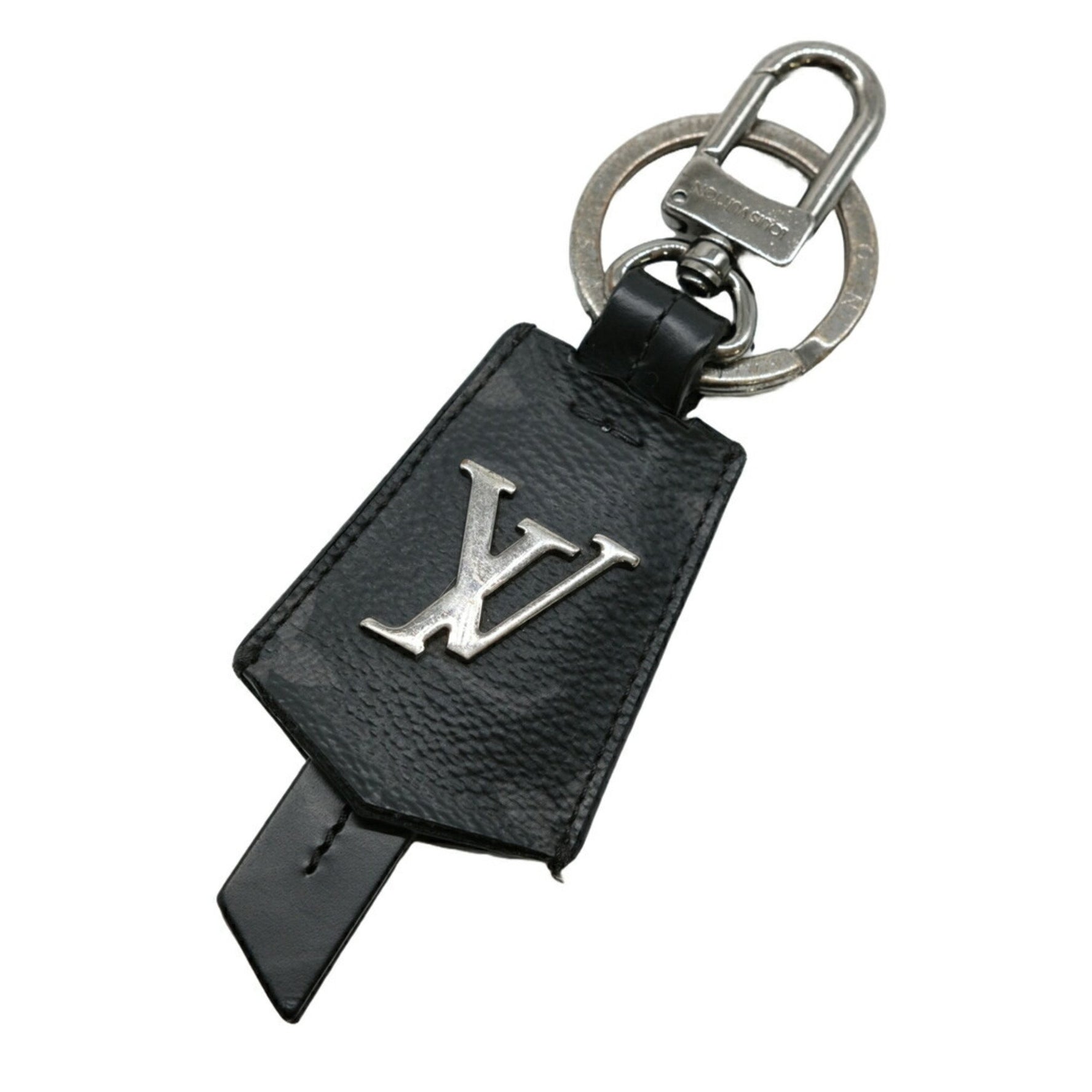 Louis Vuitton Monogram Eclipse Porte-Cle Cloche Cle Bag Charm Keychain Black