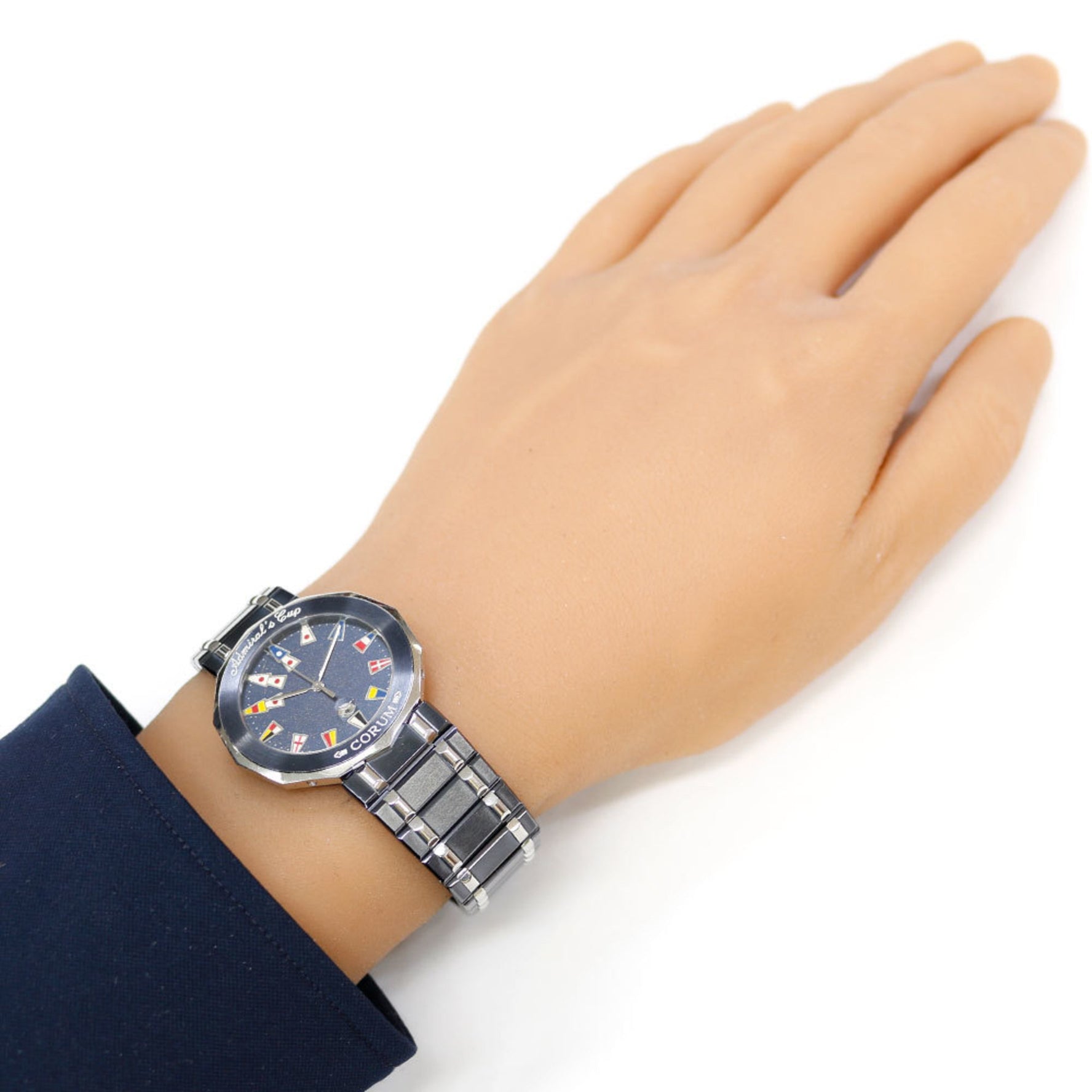 Corum Admiral's Cup Stainless Steel Watch 99.810.30V550 Quartz Men's