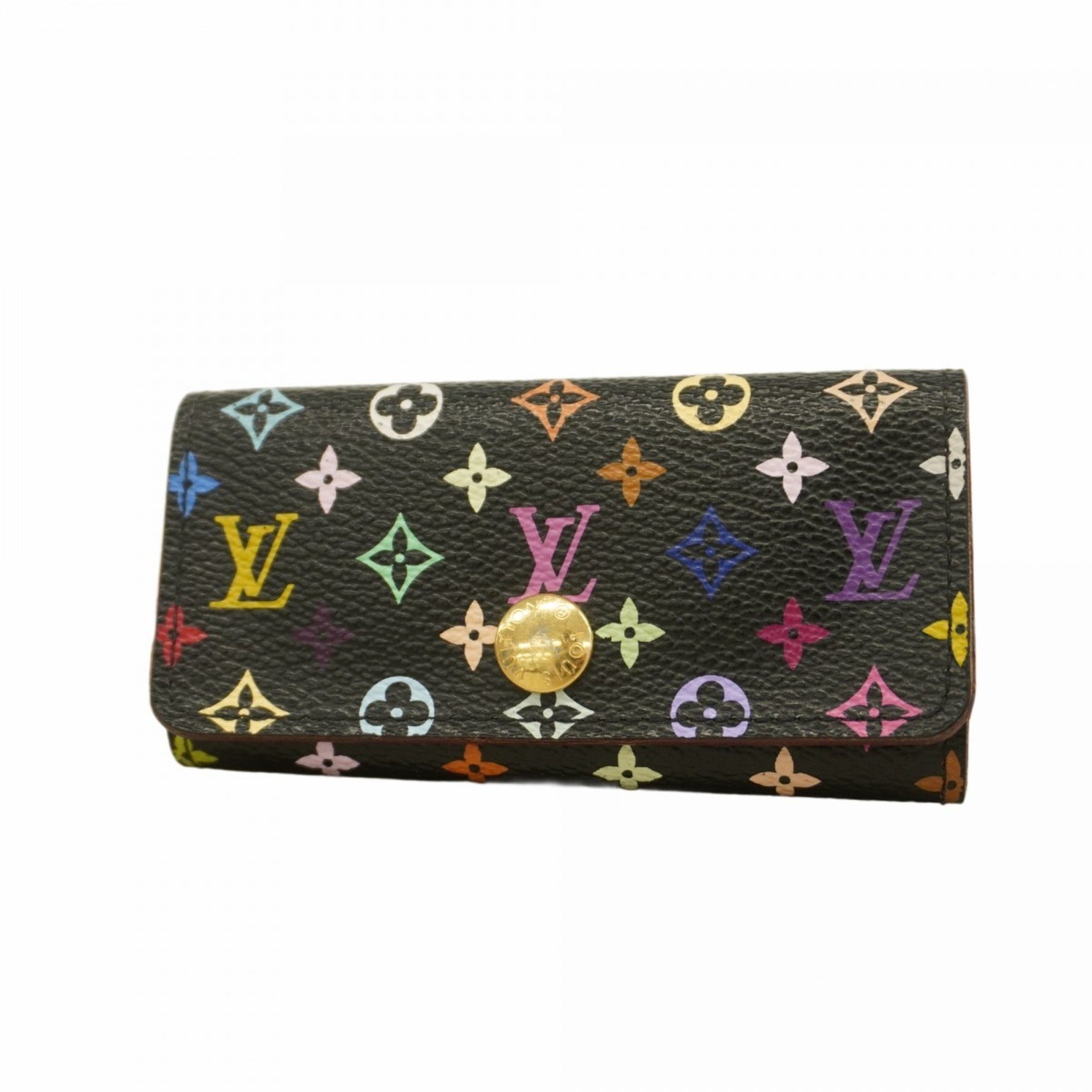 Louis Vuitton Monogram Multicolore Key Case, Multicle 4, M93732, Grenard, Women's