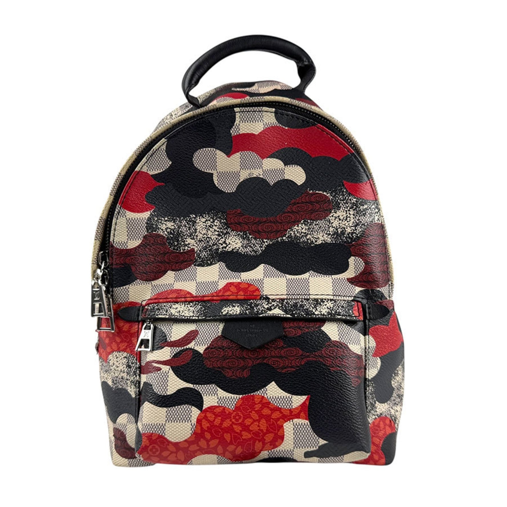 Louis Vuitton Palm Springs PM Backpack by LV x Kansai Yamamoto, Damier Azur Canvas, Multicolor, Men's/Women's