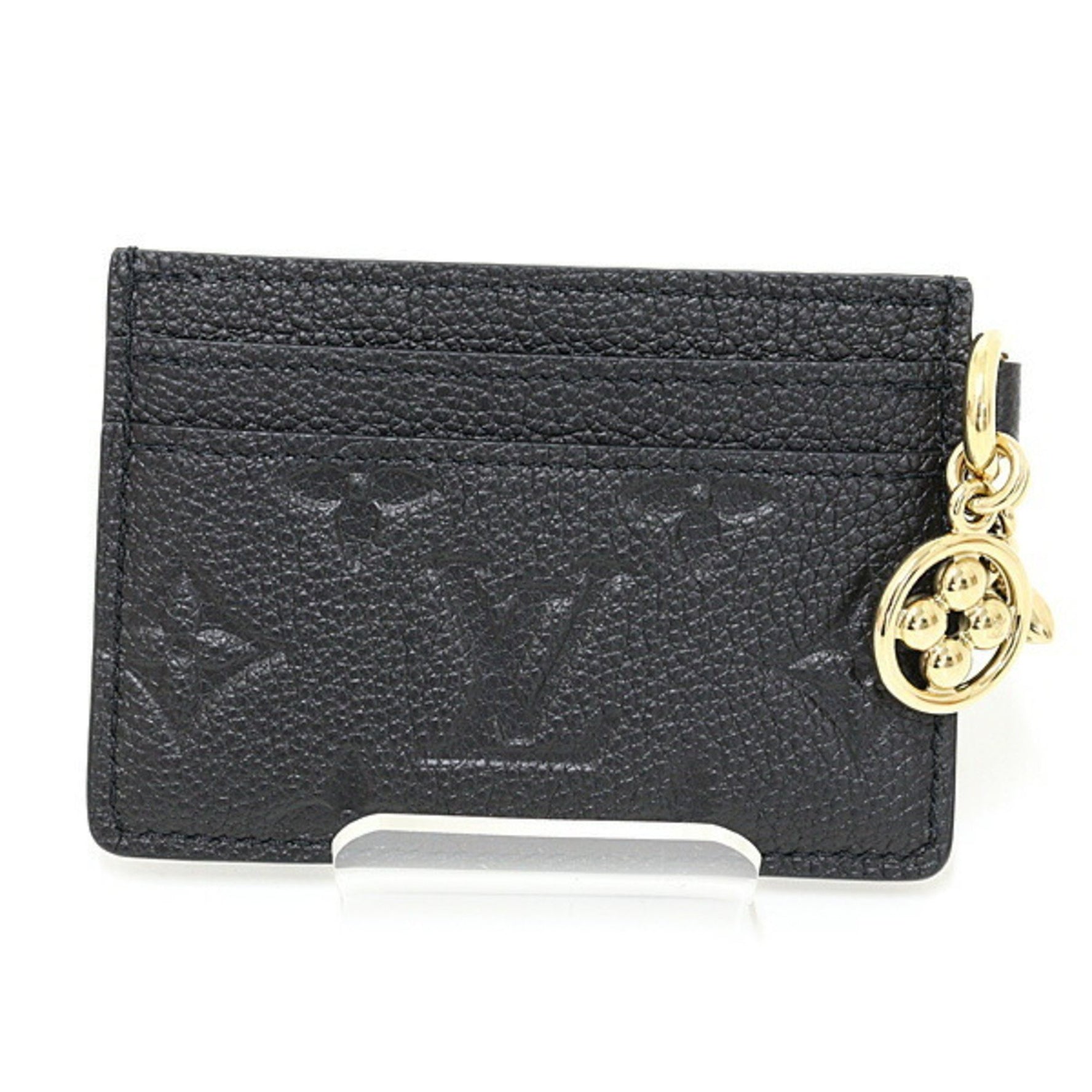 Louis Vuitton Porte Carte LV Charm Monogram Empreinte Black Unused