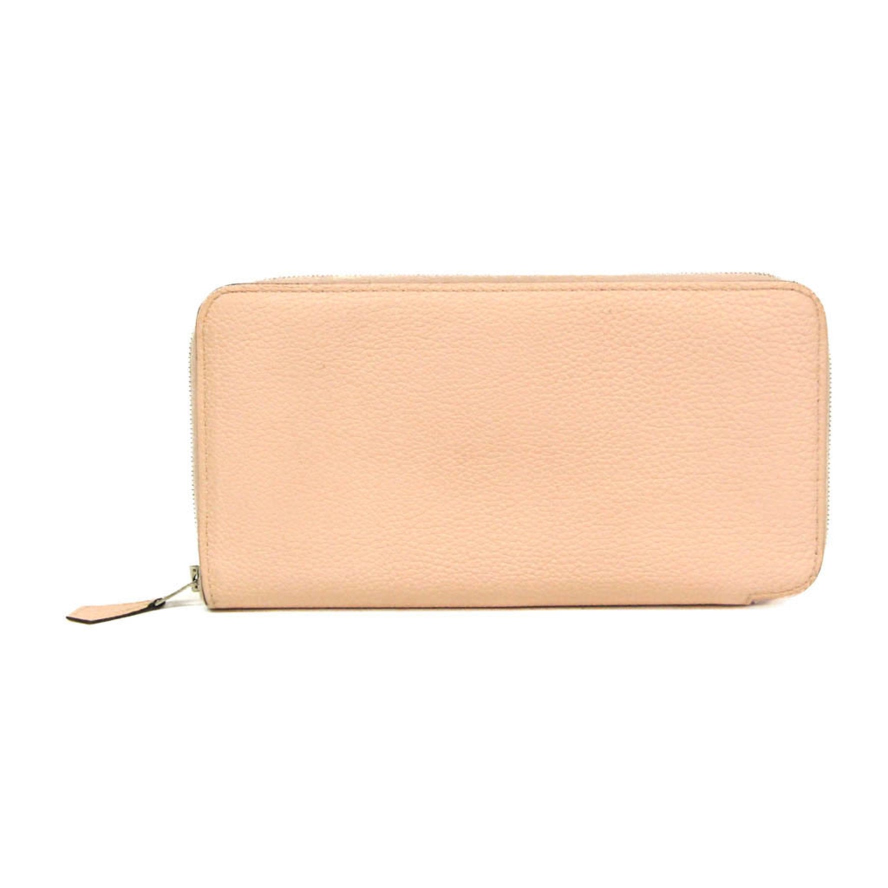 Hermes Azap Long 066410CK Women's Togo Leather Long Wallet (bi-fold) Light Pink,Rose Eglantine