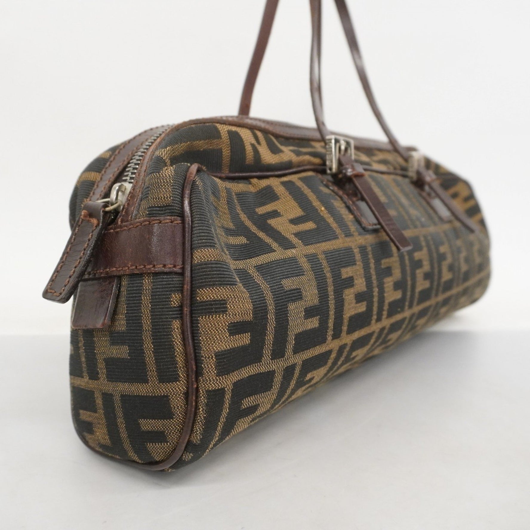 Fendi Zucca nylon canvas handbag in