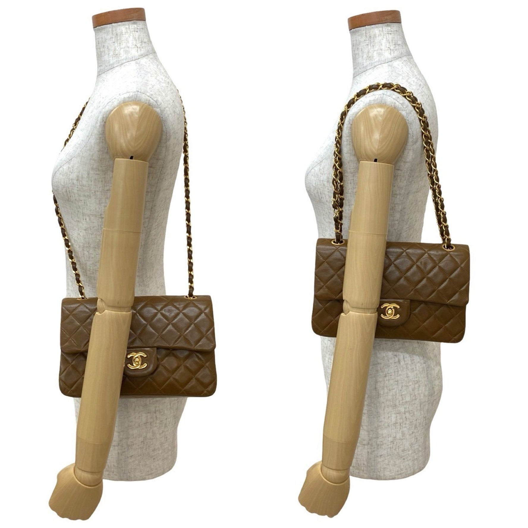 Vintage CHANEL Matelasse Coco Mark Lambskin Chain Shoulder Bag