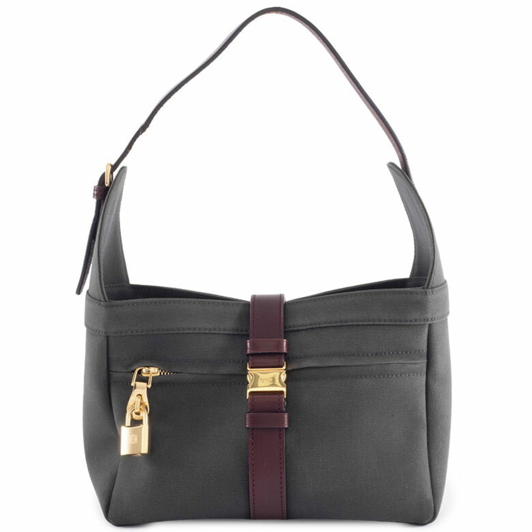 LOEWE Shoulder Bag, Canvas and Leather, Semi-Hand