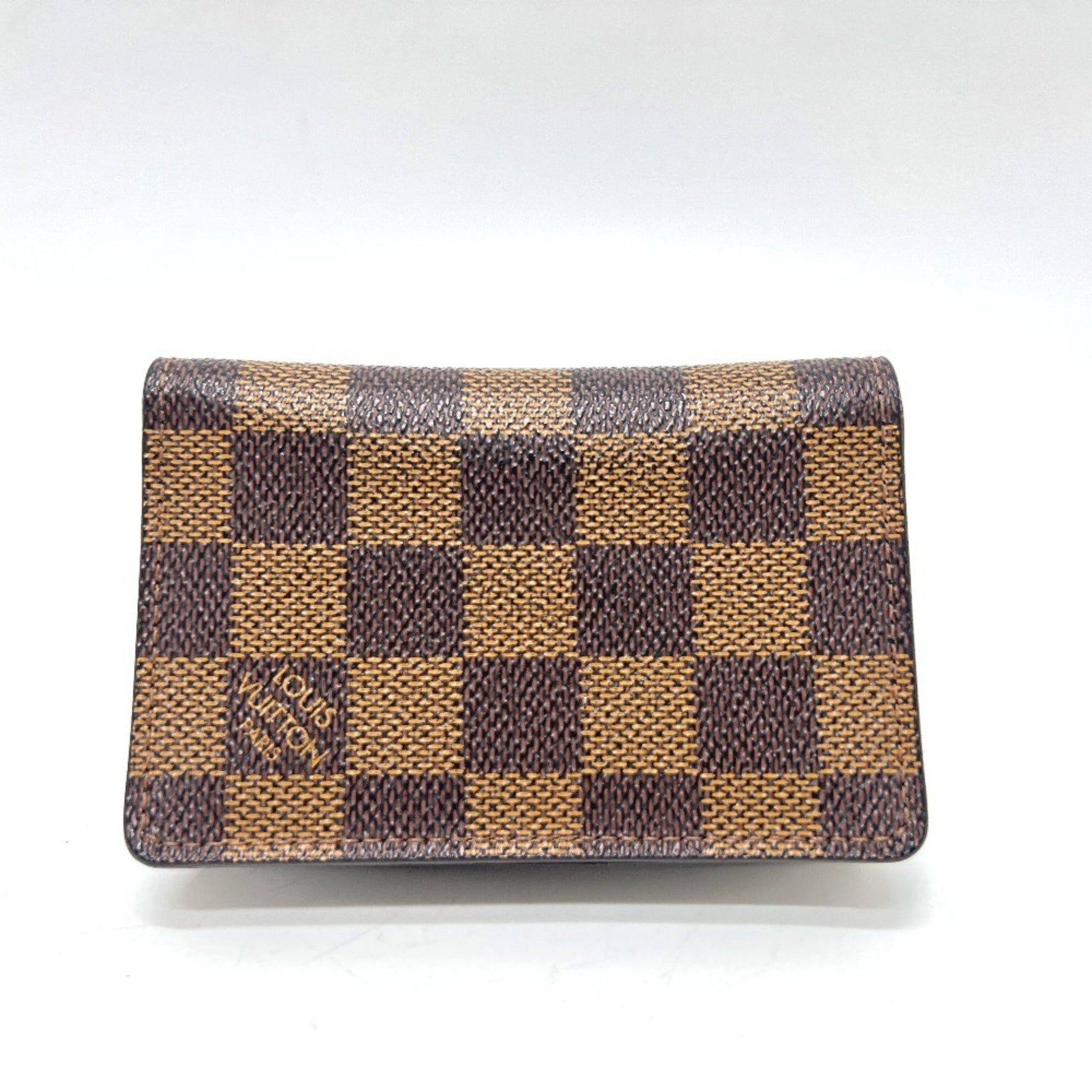 Louis Vuitton Organizer de Poche Business Card Holder IC Case Holder/Card Damier Canvas Ebene Brown