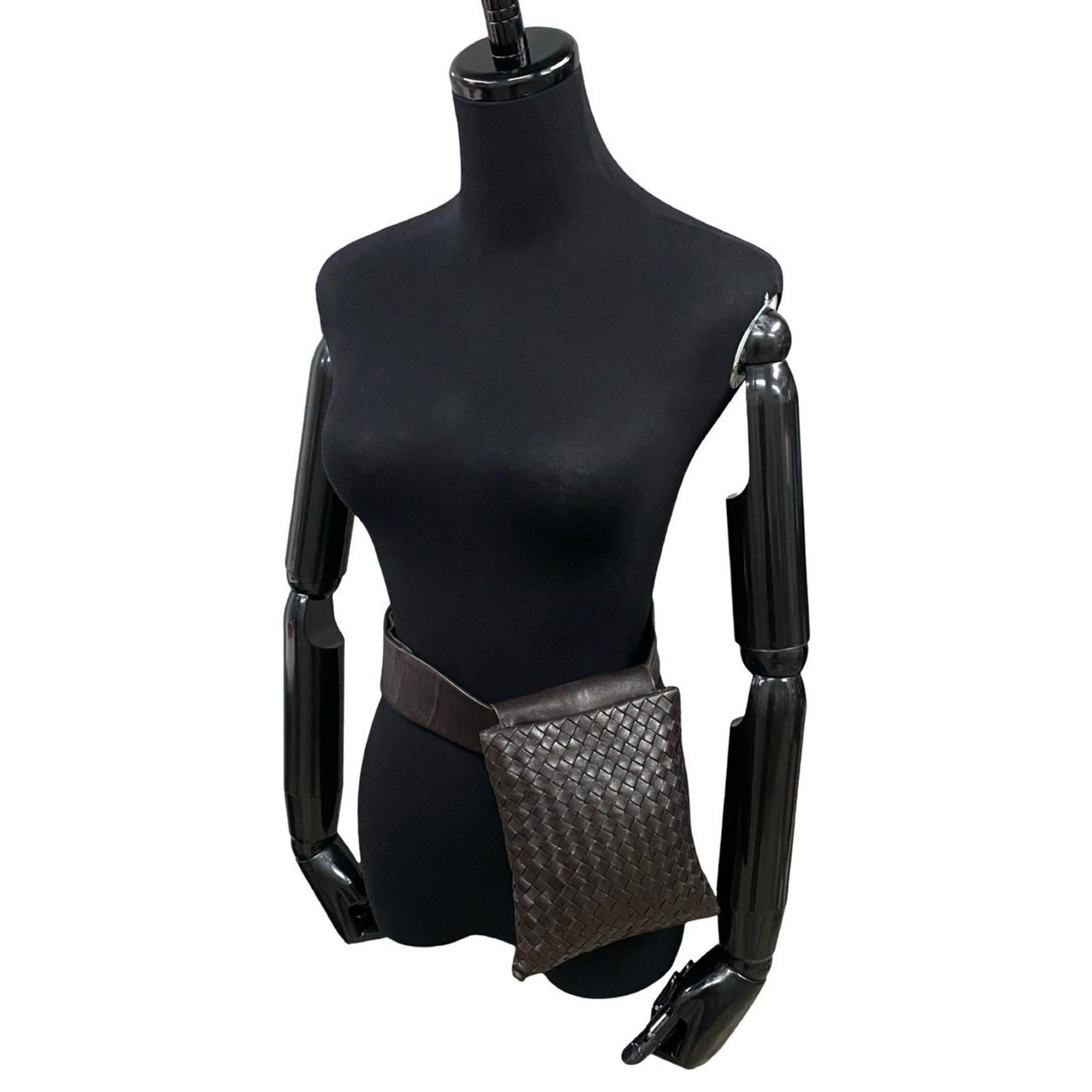 BOTTEGA VENETA Intrecciato Leather Body Bag, Waist Shoulder