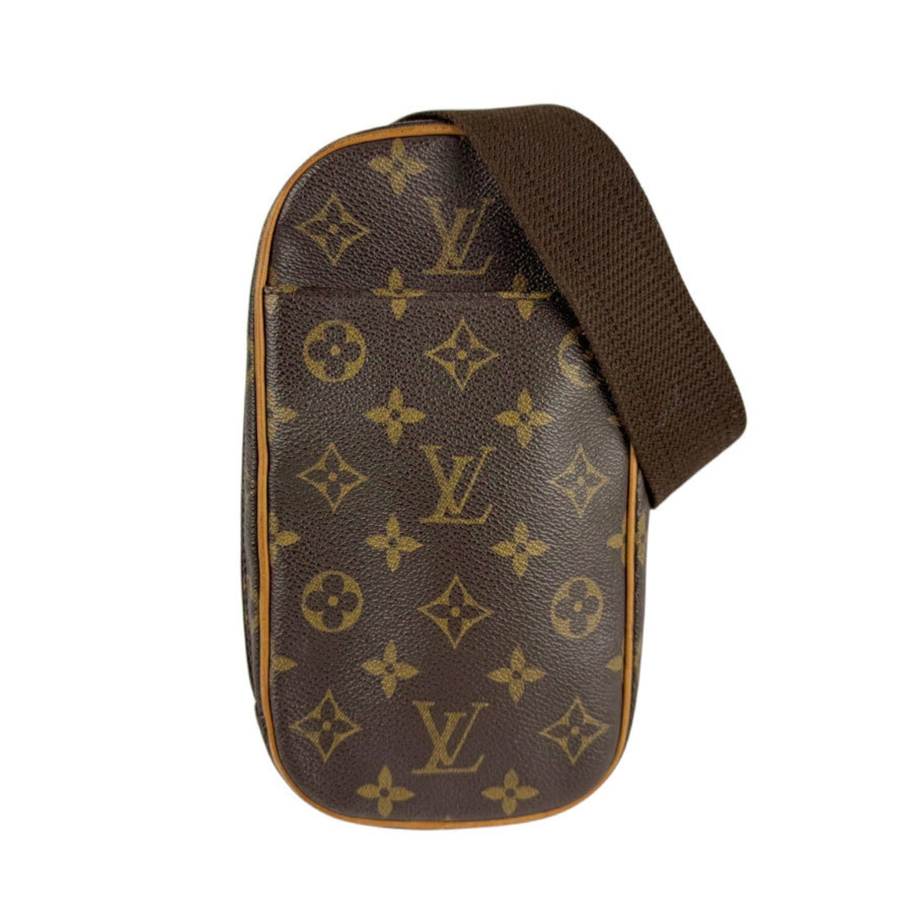 Louis Vuitton Monogram Canvas Bum Bag/Body Bag, Pochette, Ganju, Brown/Gold, Men's/Women's