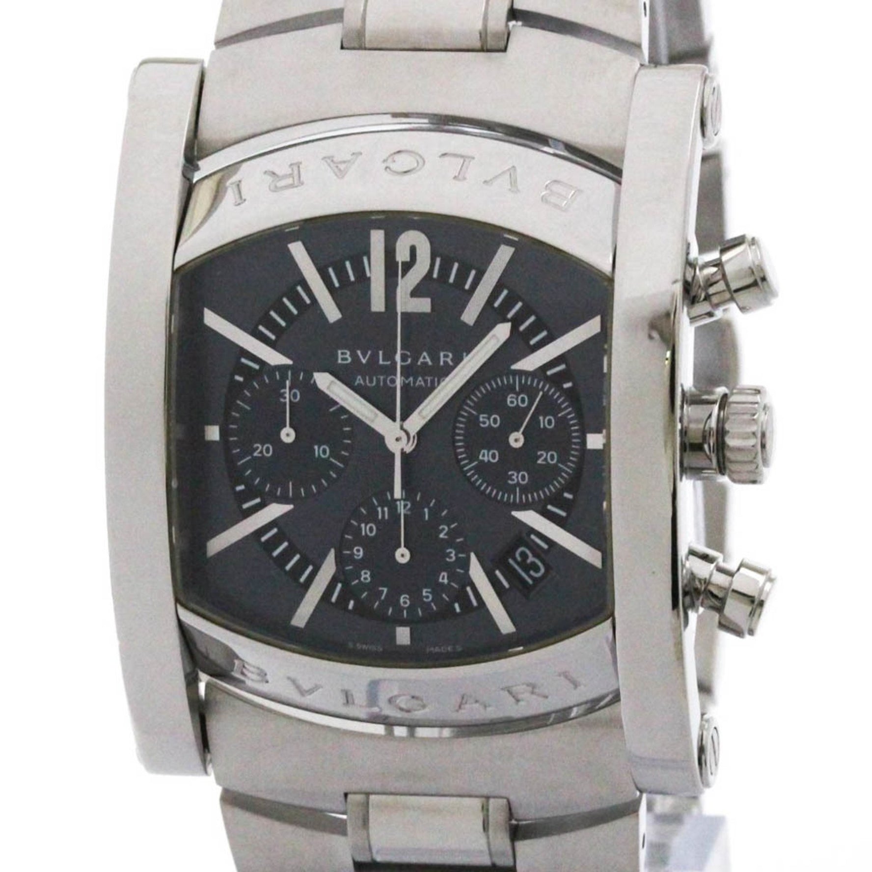 BVLGARI Assioma Chronoragph Steel Automatic Watch Polished