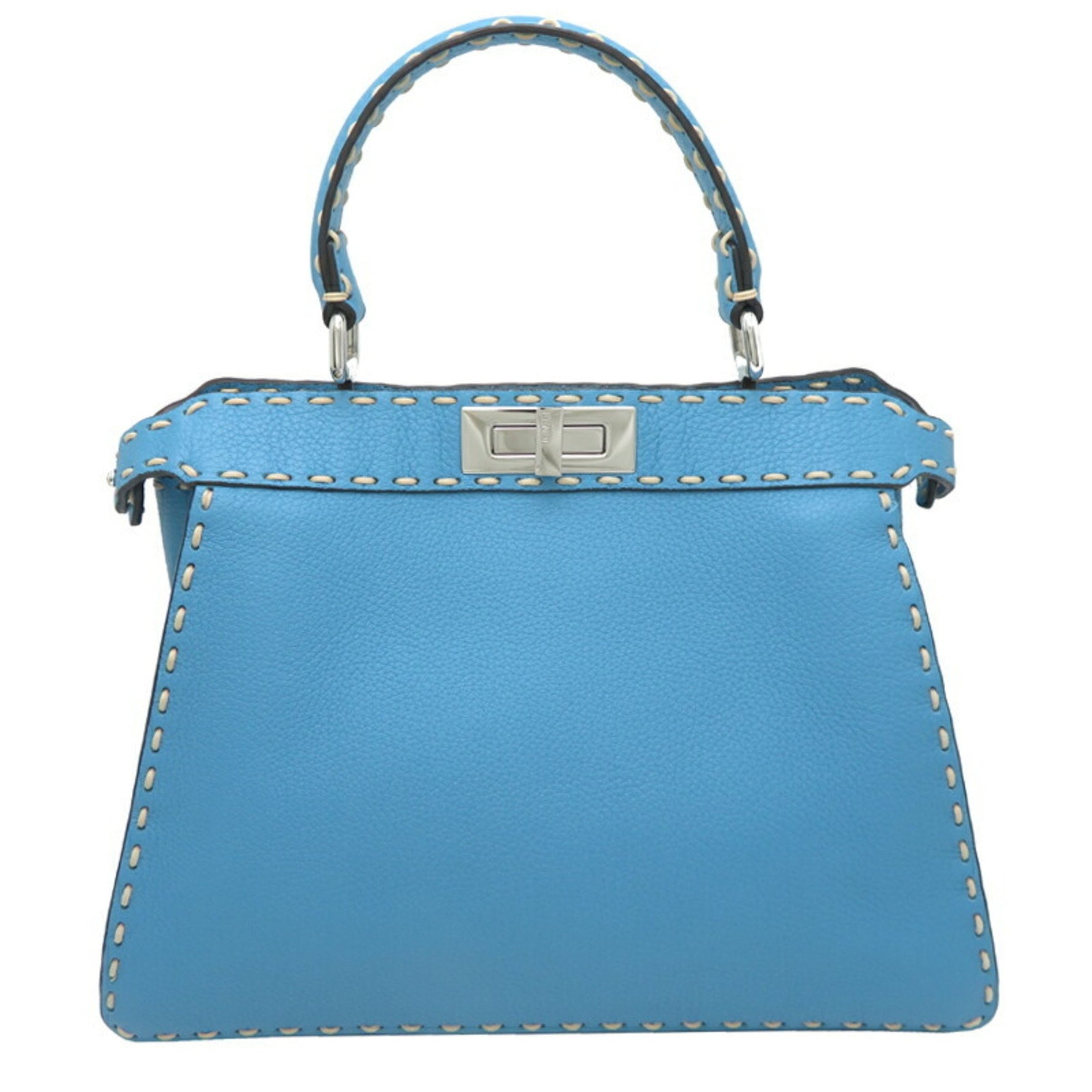 Fendi Peekaboo Selleria Handbag in Light Blue